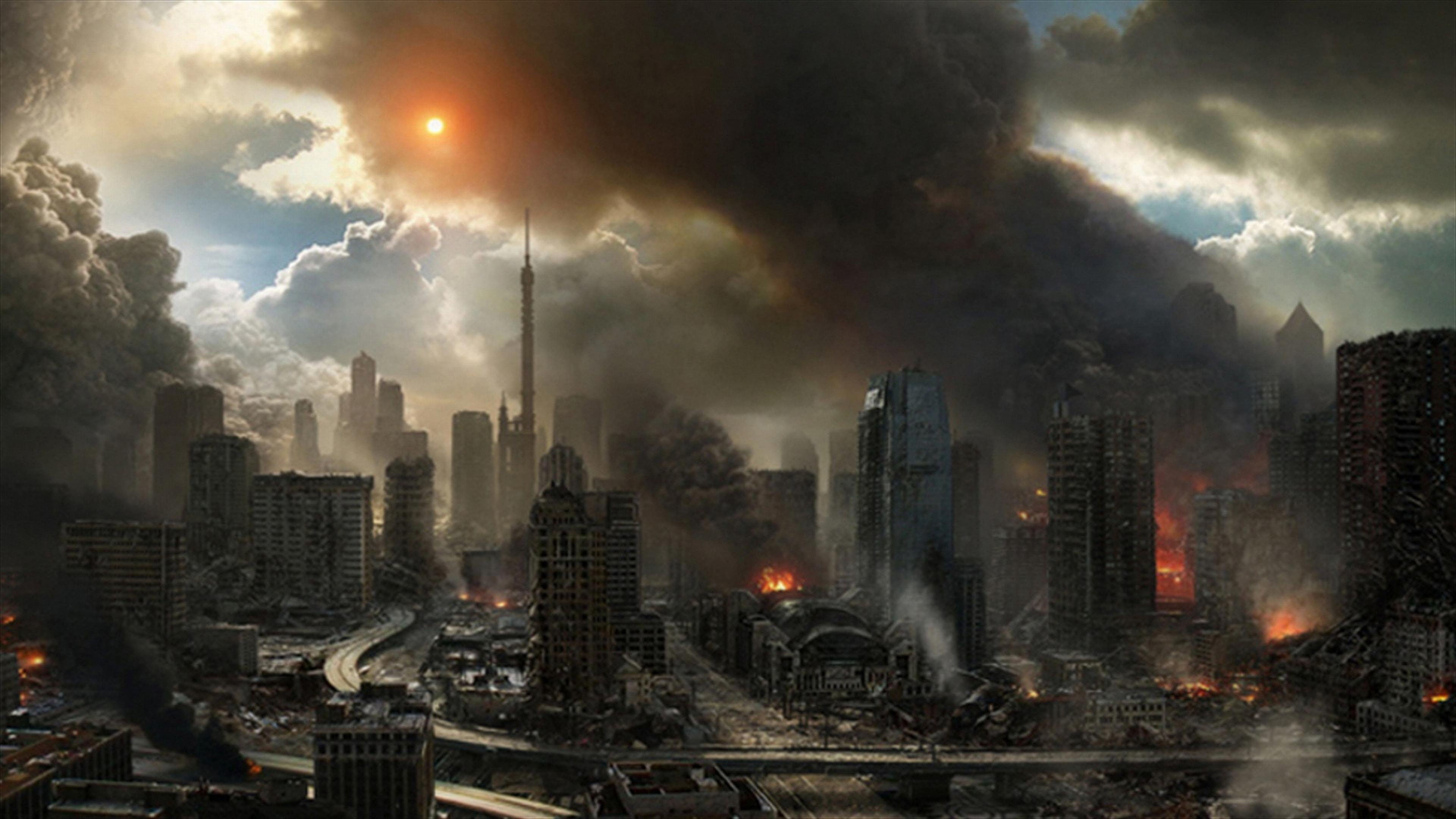 built structure, building exterior, office building exterior, ominous, 3840x2160 px, pollution, architecture, air pollution, building, sky, outdoors, cloud - sky, HD Wallpaper