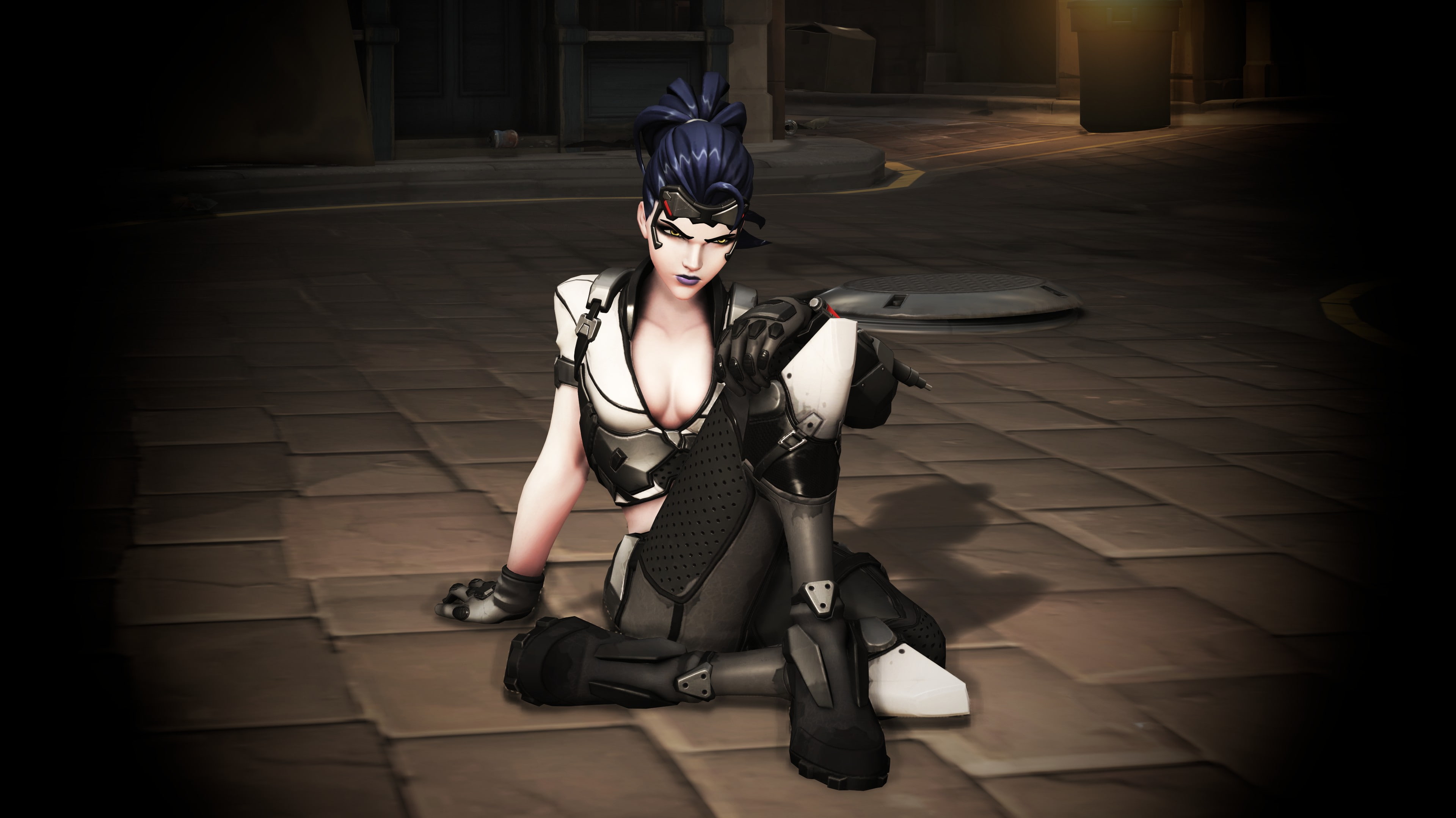 art, Overwatch, widowmaker, hd, 3840x2160 px, skyline, x, 4K, Widowmaker (Overwatch), px, HD Wallpaper