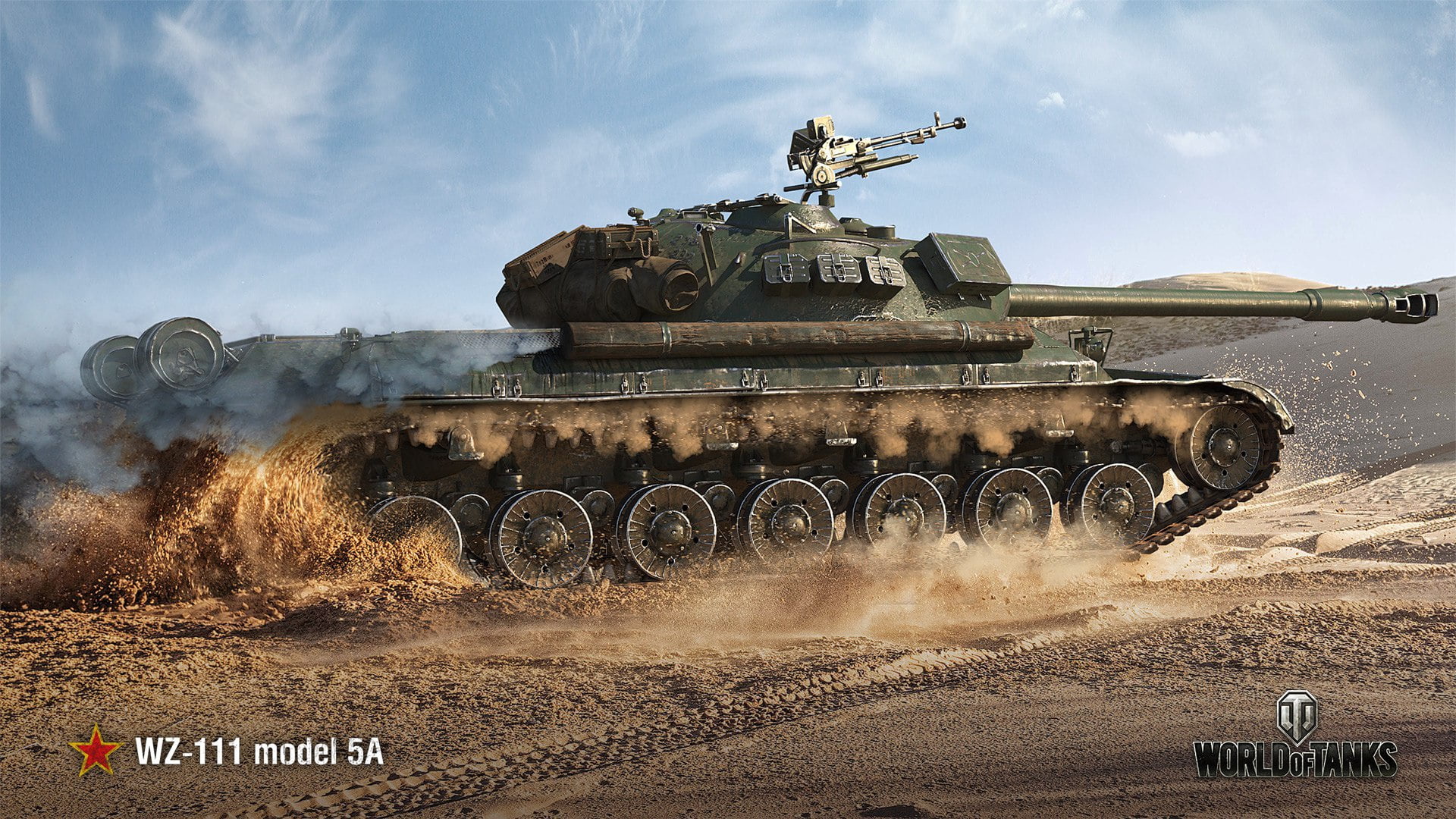 1080P, war, battle, weapon, WoT, government, conflict, sky, Chinese tank, mode of transportation, armored tank, cloud - sky, dust, armed forces, fighting, HD Wallpaper