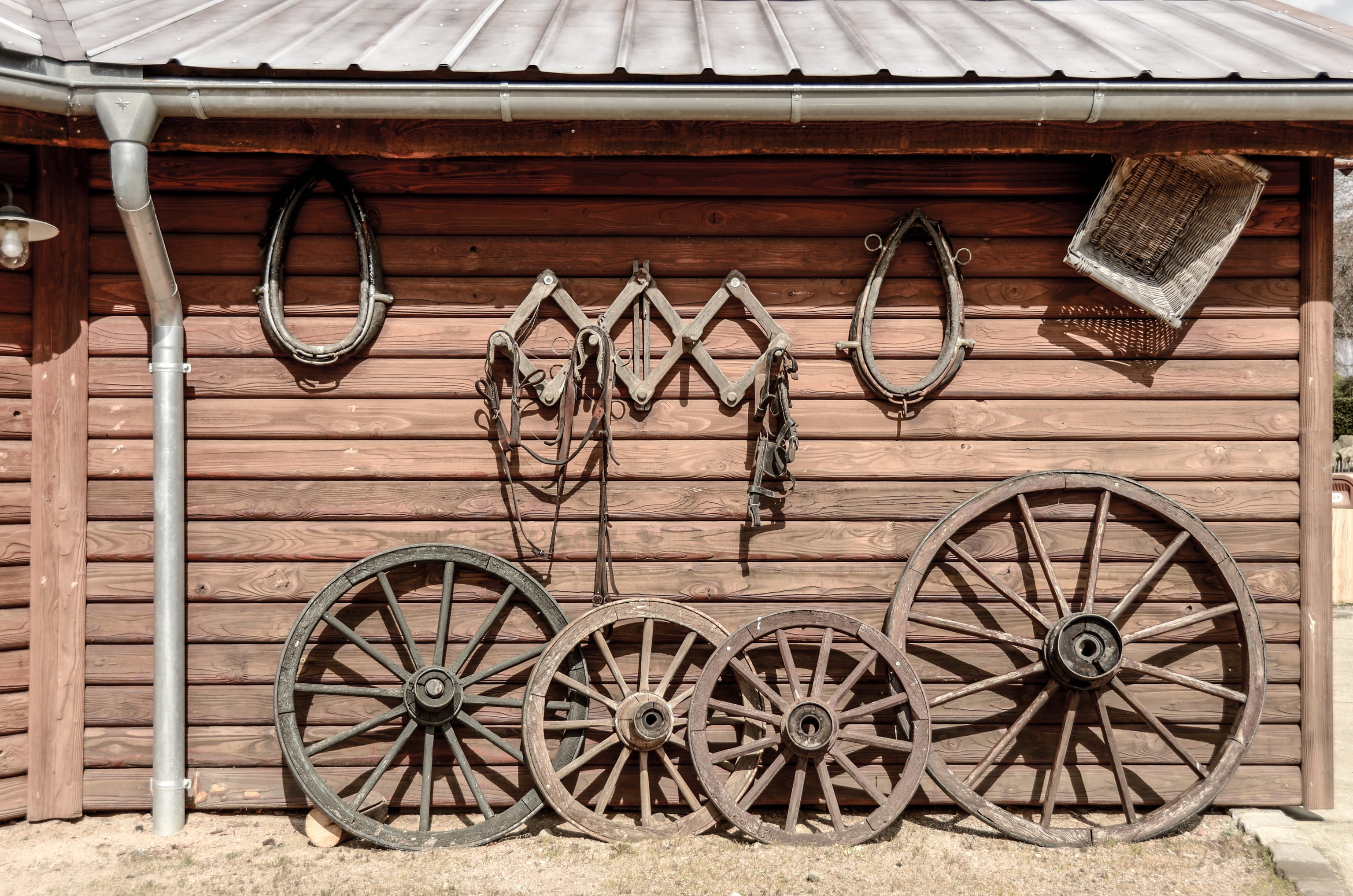 house, built structure, transportation, historically, wood, outdoors, nature, building, agriculture, dare, no people, ancient times, transport, wagon wheel, HD Wallpaper