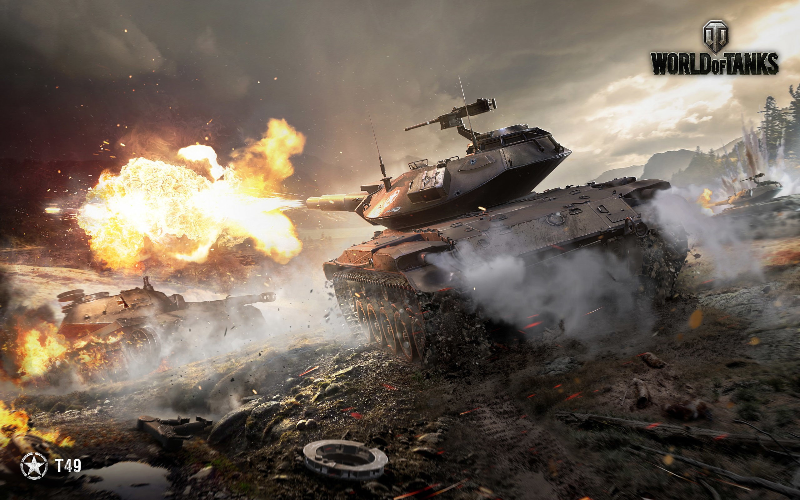 smoke - physical structure, destruction, fire hose, sign, communication, war, motion, accidents and disasters, Wargaming net, Wg, water, Т49, conflict, HD Wallpaper