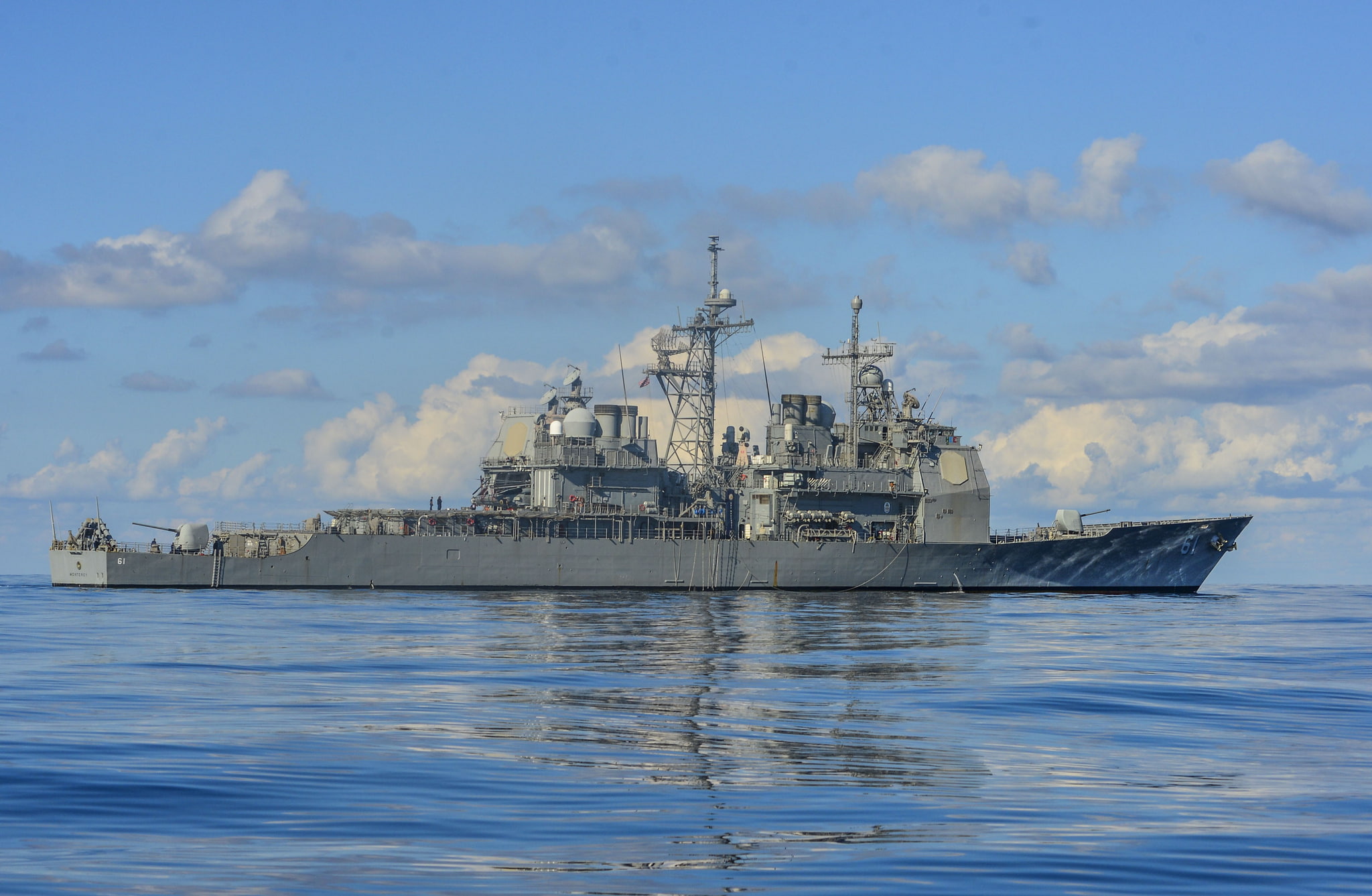rocket, type, 1080P, cruiser, " Ticonderoga", (CG-61), USS Monterey, HD Wallpaper