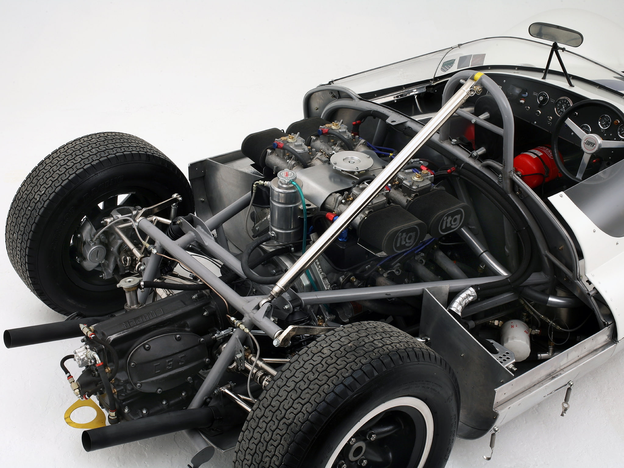 type 61, cooper, race, monaco, climax, 1080P, classic, racing, 1962, engine, HD Wallpaper