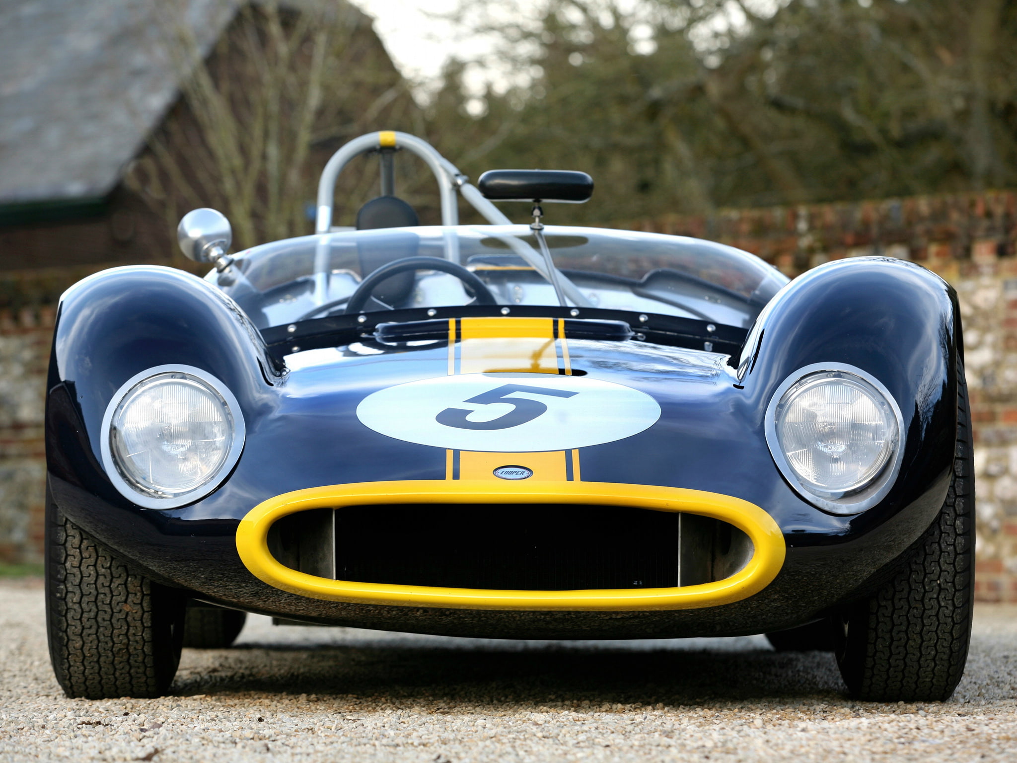 race, cooper, 1080P, type 61, climax, monaco, 1961, racing, classic, HD Wallpaper