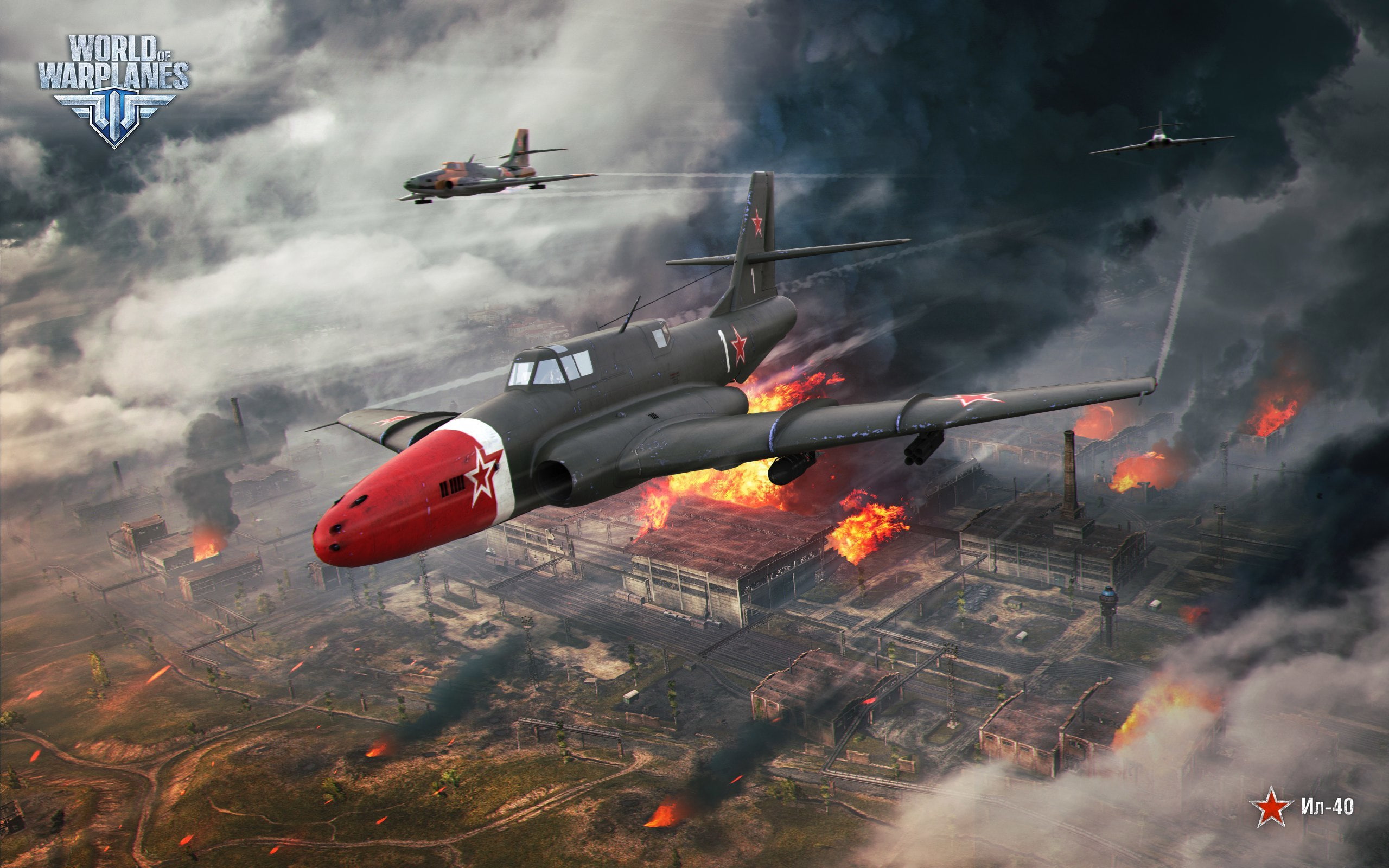 2K, attack, jet, The Il-40, Wargaming, World of Warplanes, WoWp, Soviet, HD Wallpaper