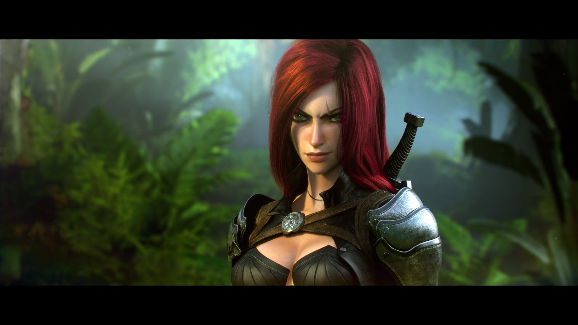lifestyles, katarina (league of legends), auto post production filter, transfer print, Light armor, portrait, contemplation, beauty, front view, character, HD Wallpaper