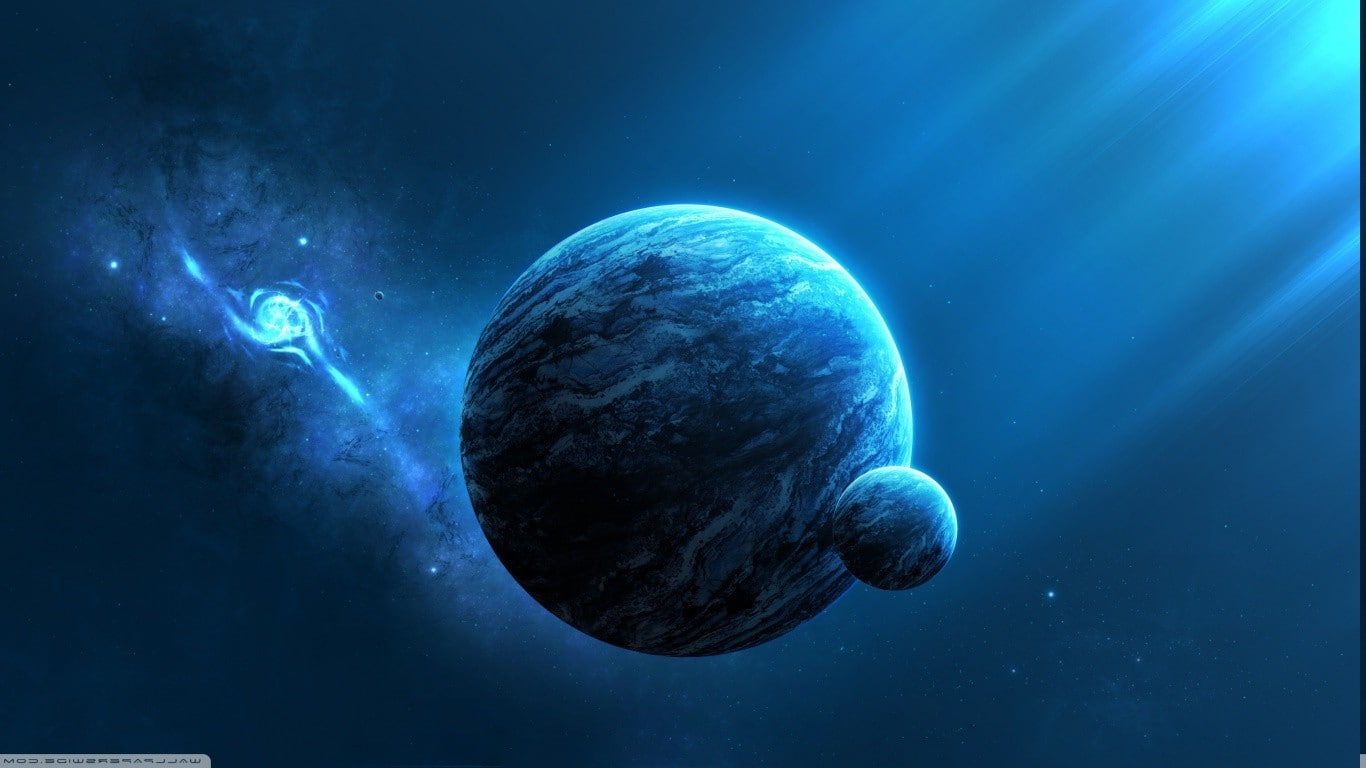 water, orbiting, animal wildlife, undersea, nature, night, 720P, space, light - natural phenomenon, space joeyjazz planet space art, animal themes, underwater, HD Wallpaper