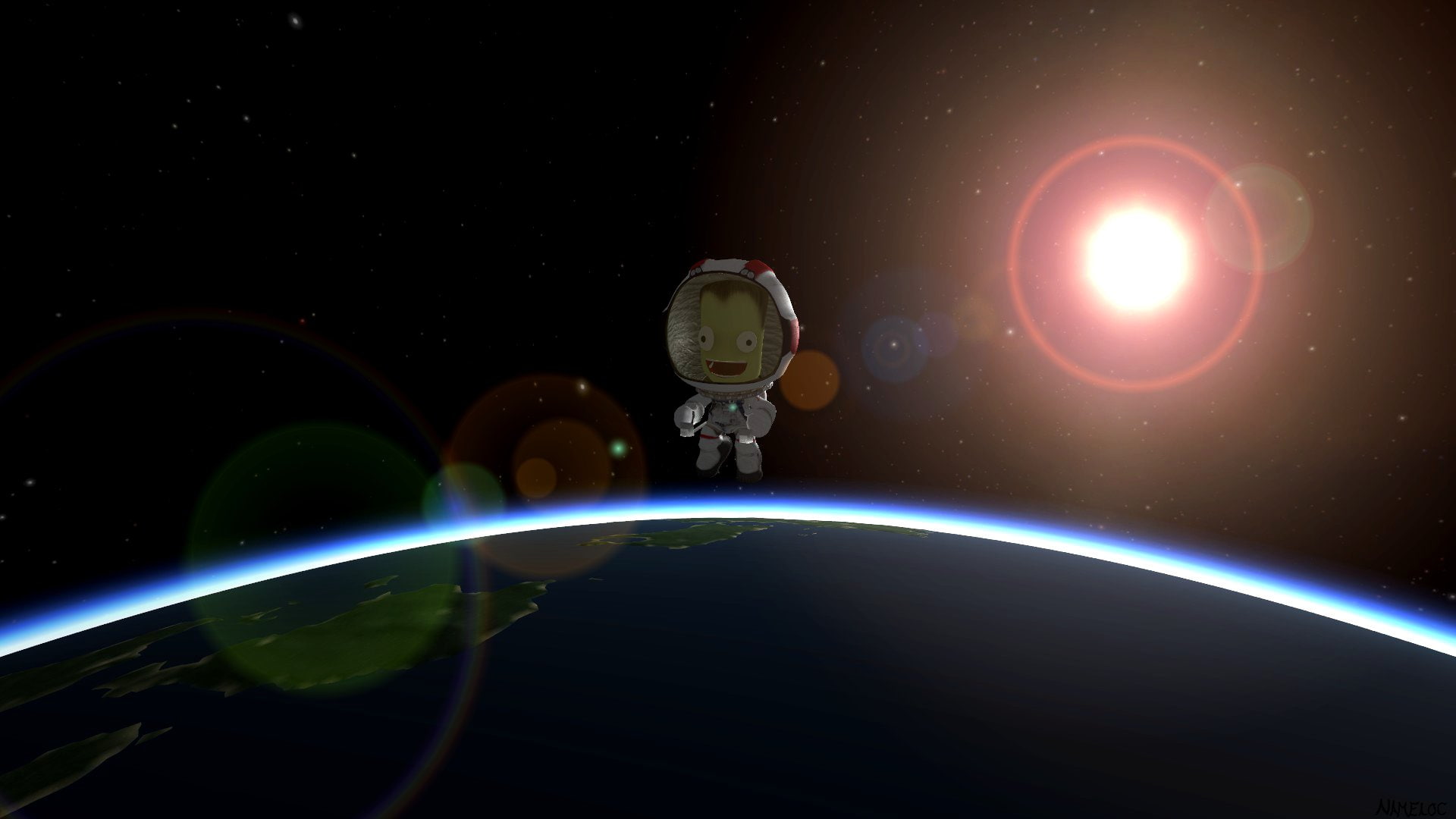 ksp, program, kerbal, family, space, 1080P, sci fi, cartoon, HD Wallpaper