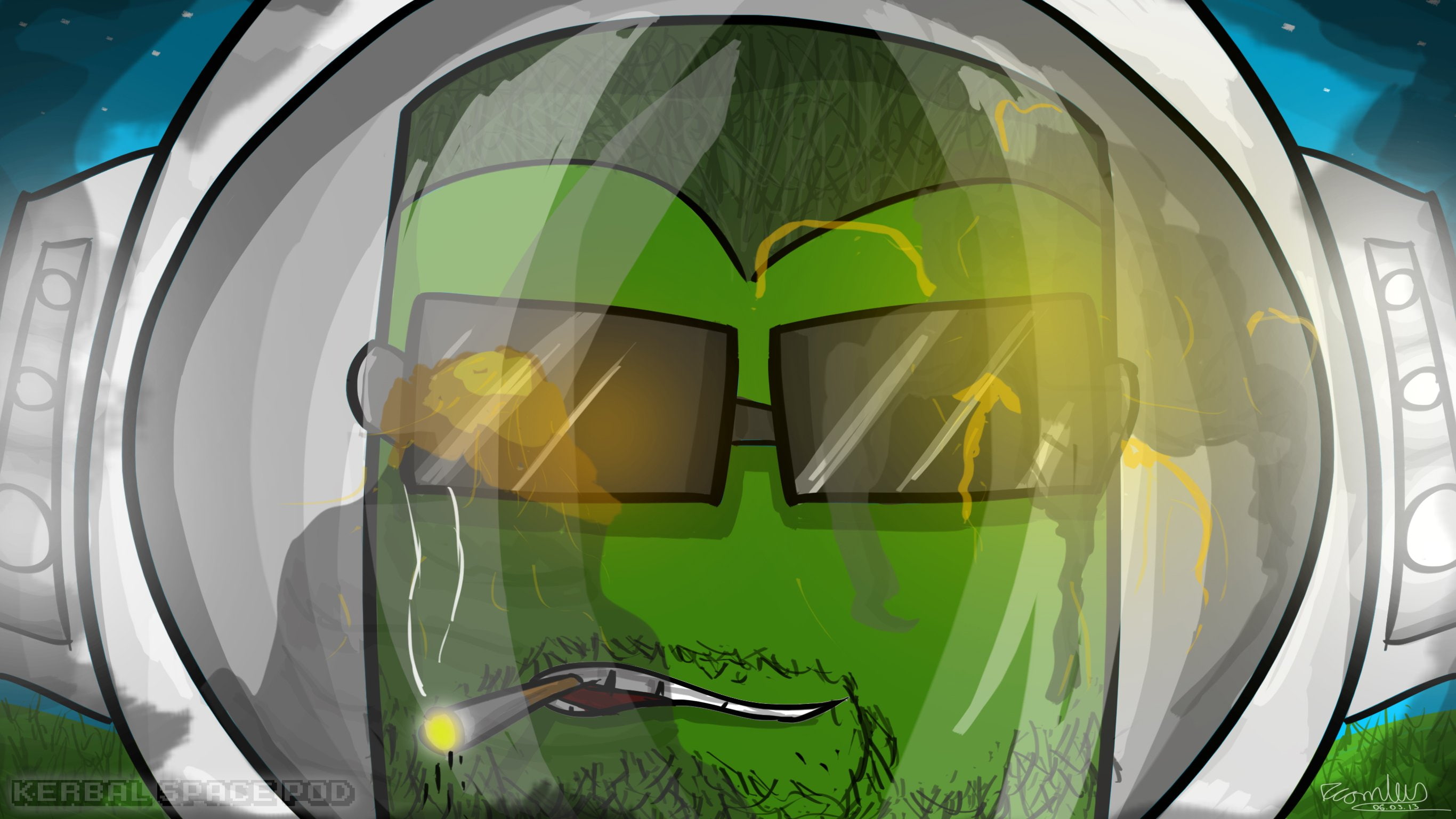 ksp, family, space, kerbal, program, 2K, cartoon, sci fi, HD Wallpaper