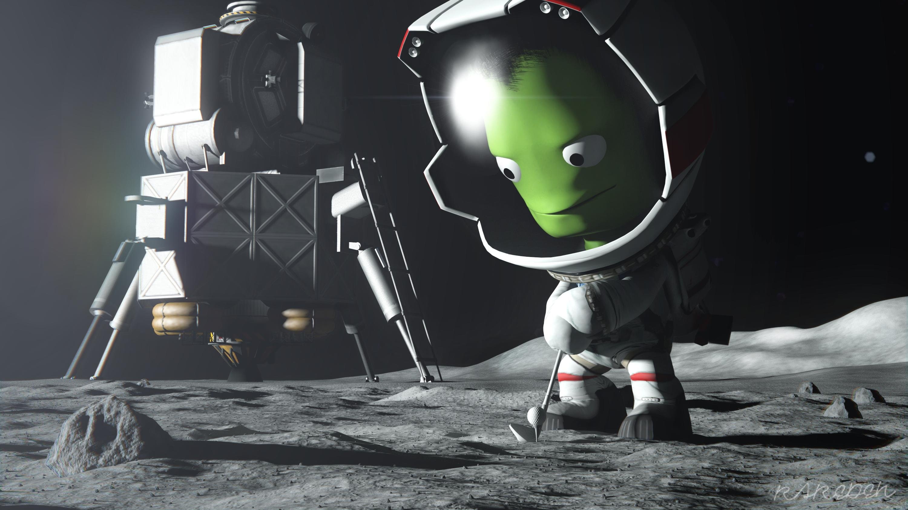 cartoon, family, kerbal, ksp, program, space, 2K, sci fi, HD Wallpaper