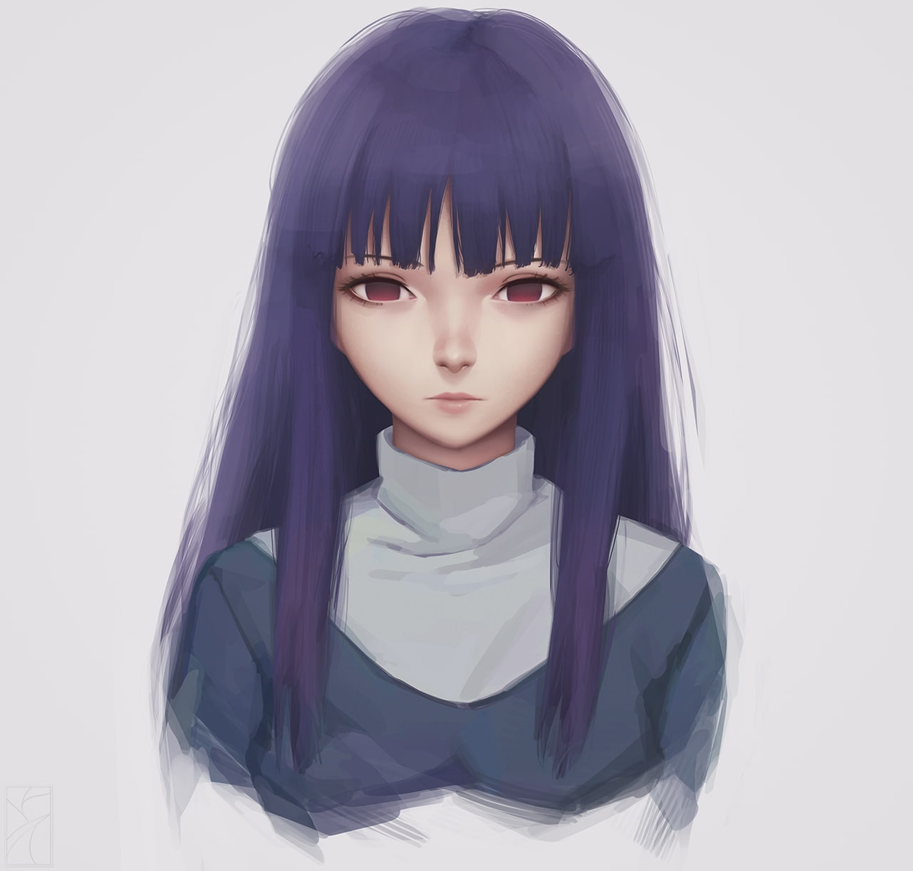 anime girls, make-up, mannequin, female likeness, Kara no Kyoukai, purple, clothing, fashion, representation, people, 720P, still life, front view, cut out, HD Wallpaper