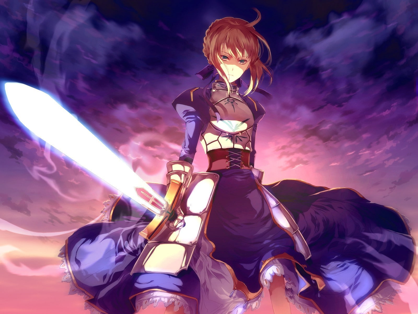 FateZero, sword, Saber, Fate Series, anime, Type-Moon, FateStay Night, anime girls, 720P, HD Wallpaper
