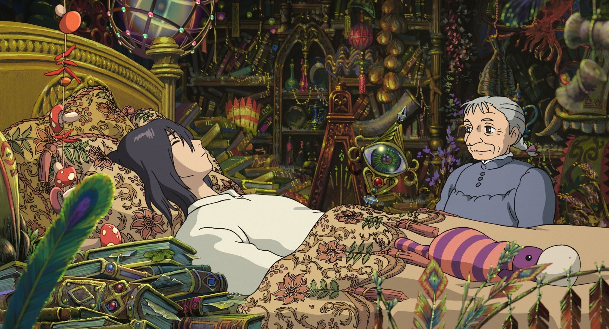 craft, howls moving castle, female likeness, statue, religion, architecture, spirituality, real people, lifestyles, day, 1080P, plant, place of worship, HD Wallpaper