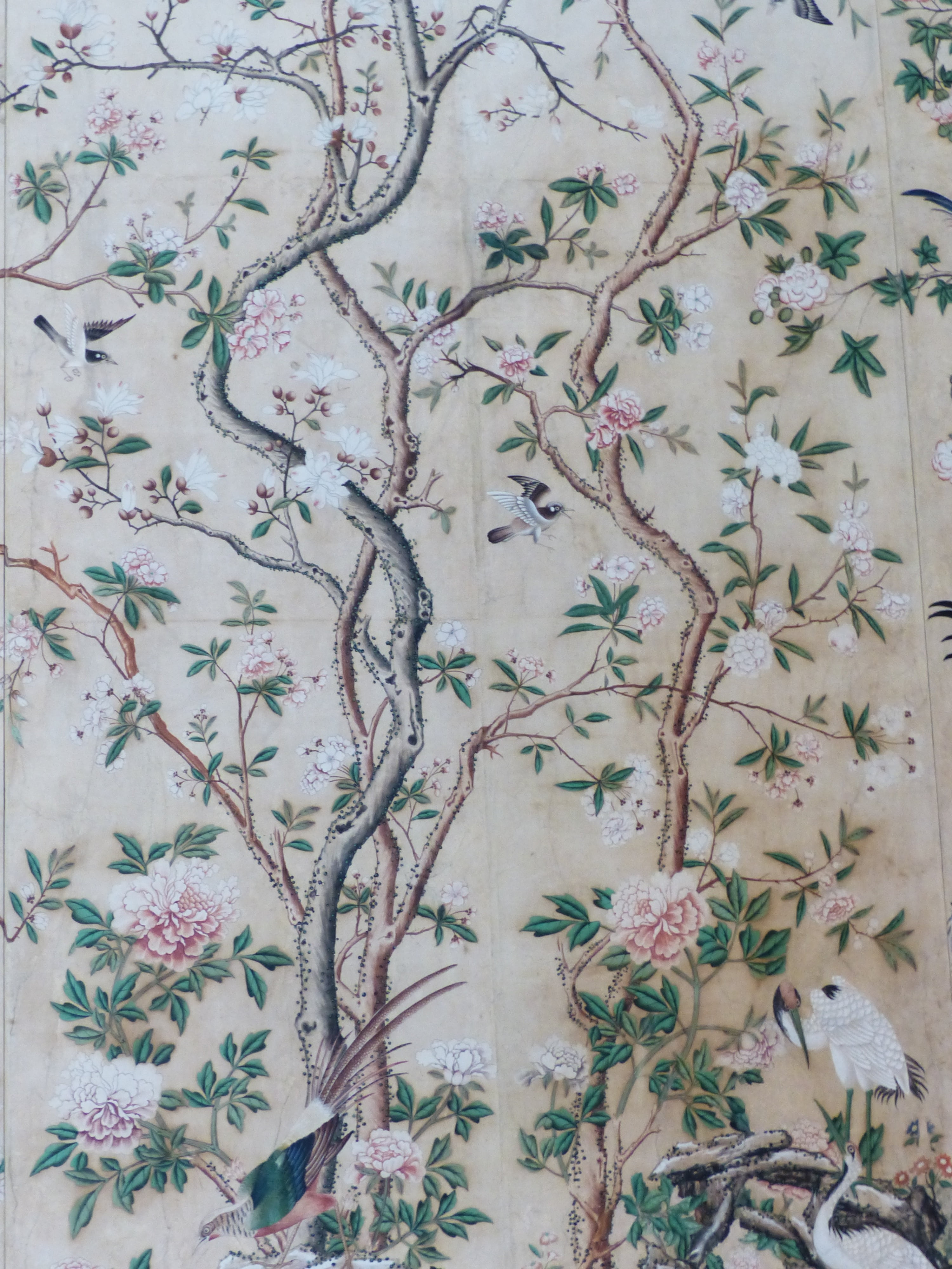 chinese, nature, close-up, decoration, schloss hellbrunn, day, indoors, salzburg, flower, pattern, design, plant, textile, tree, textured, Phone HD Wallpaper