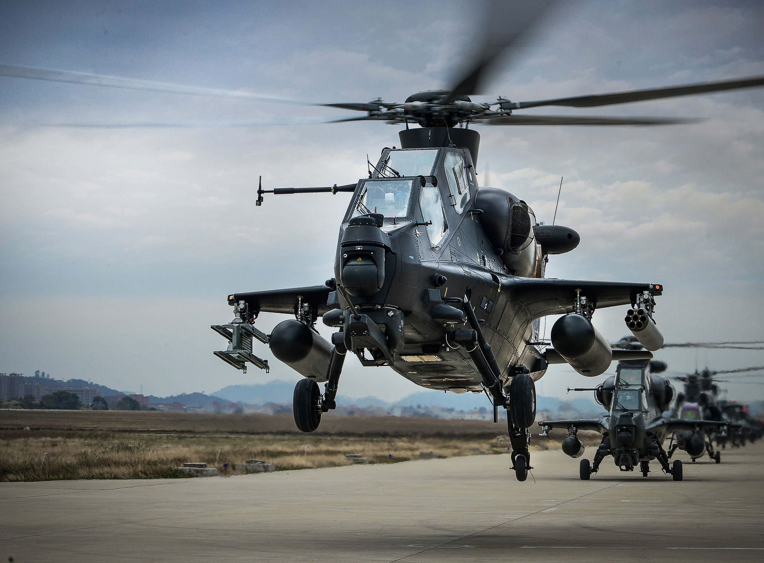 2K, Attack helicopter, Helicopter, AIR FORCE CHINA, CAIC WZ-10, HD Wallpaper