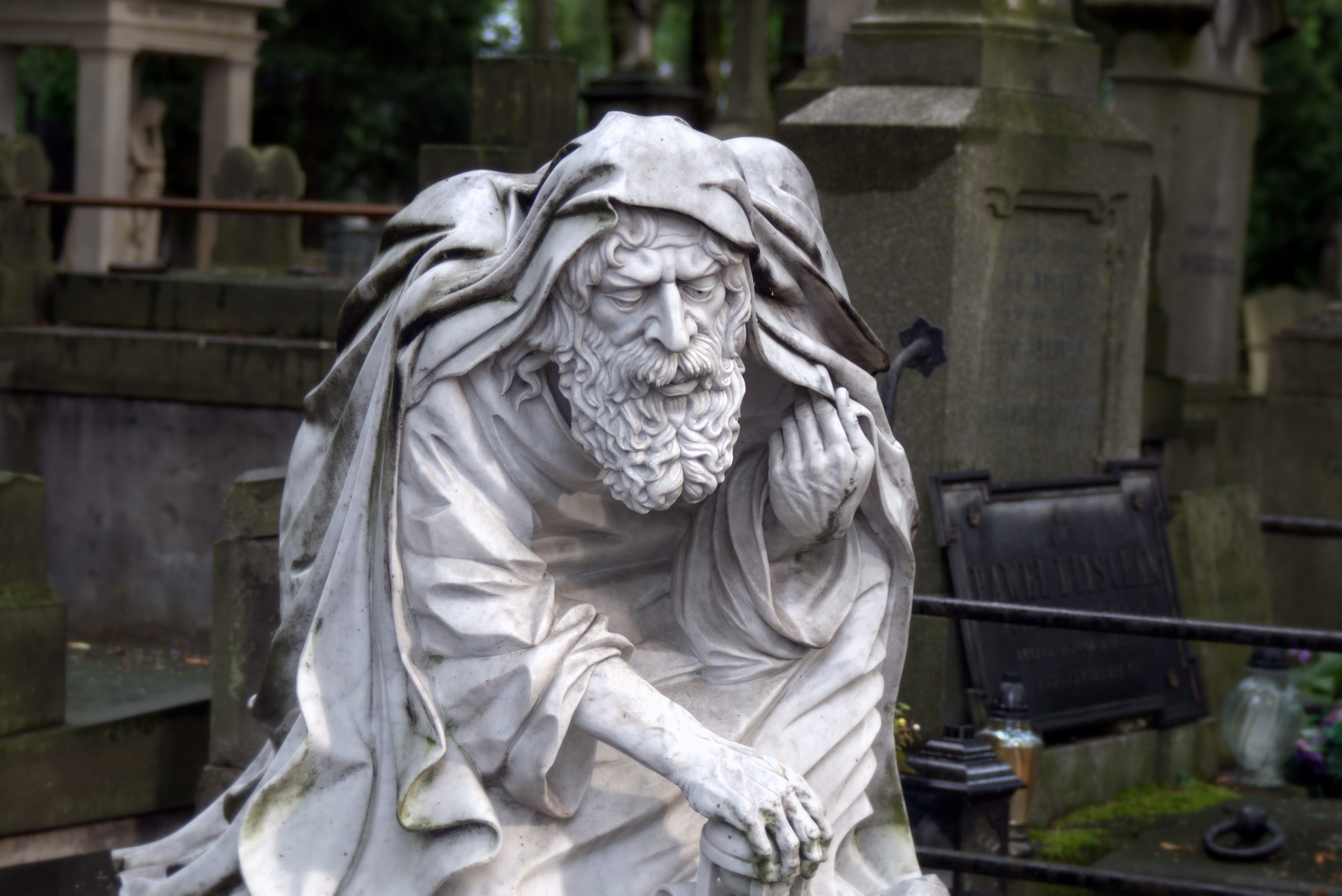 religion, the dead, day, cane, memory, carving - craft product, man, solid, history, cemetery, holding, angel, the tomb of, no people, the past, statue, HD Wallpaper
