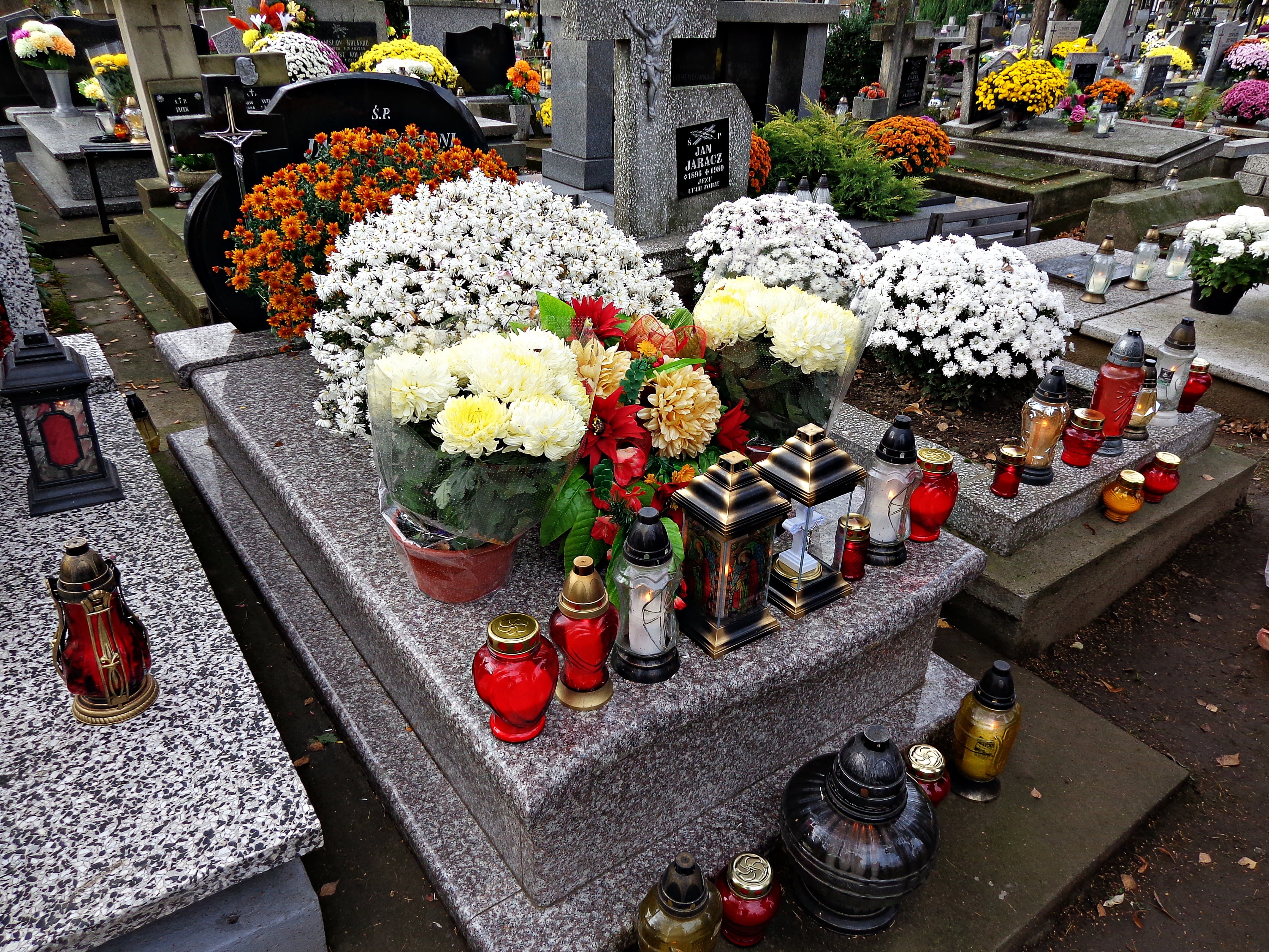 freshness, tombstone, multi colored, outdoors, choice, flower, no people, retail display, all saints  day, architecture, flowering plant, plant, variation, HD Wallpaper