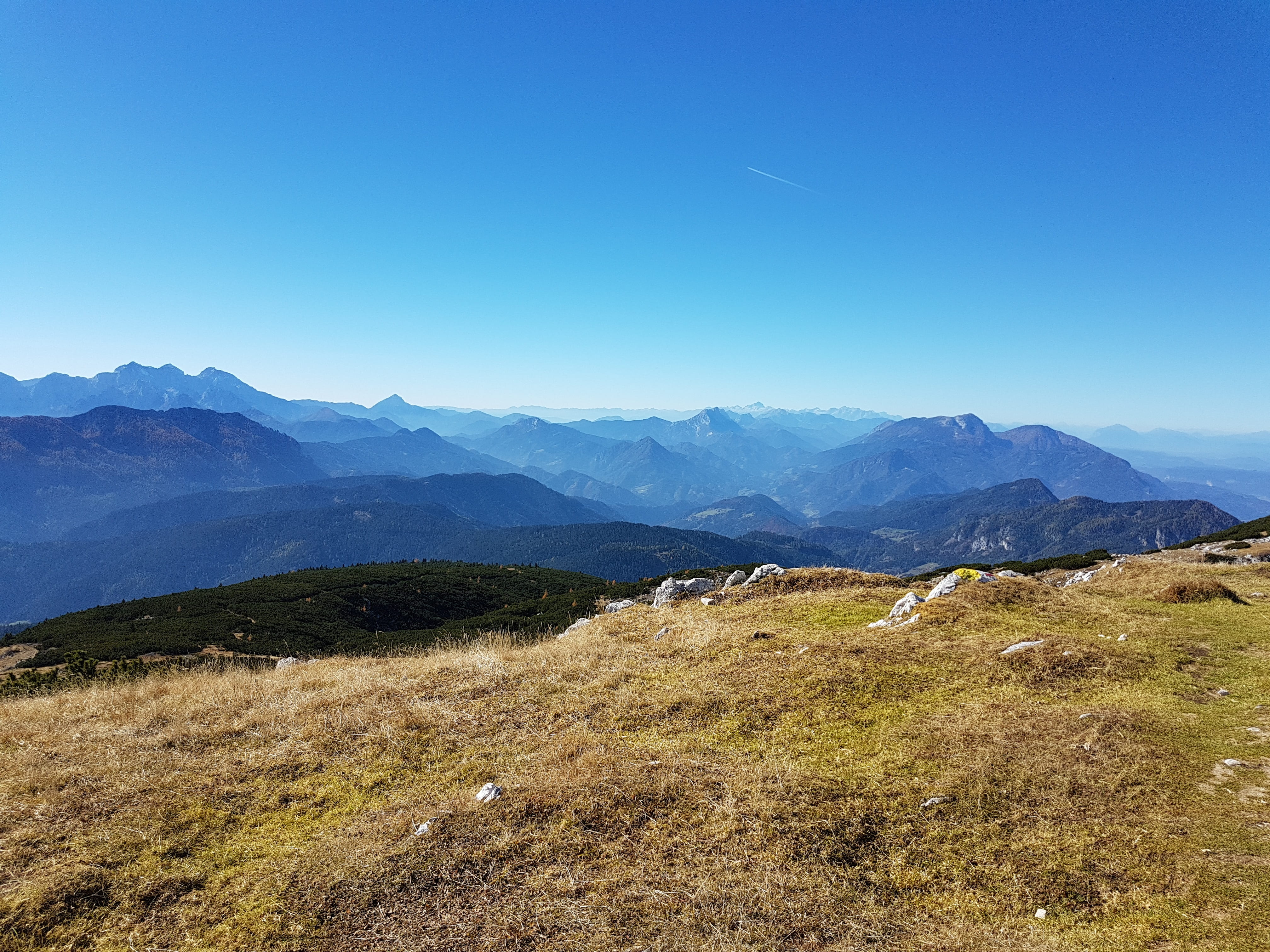 mountain ridge, mountain, nature, mountain range, land, mountain landscape, plant, 4K, alm, grass, outlook, non-urban scene, mountains, clear sky, sneak, HD Wallpaper