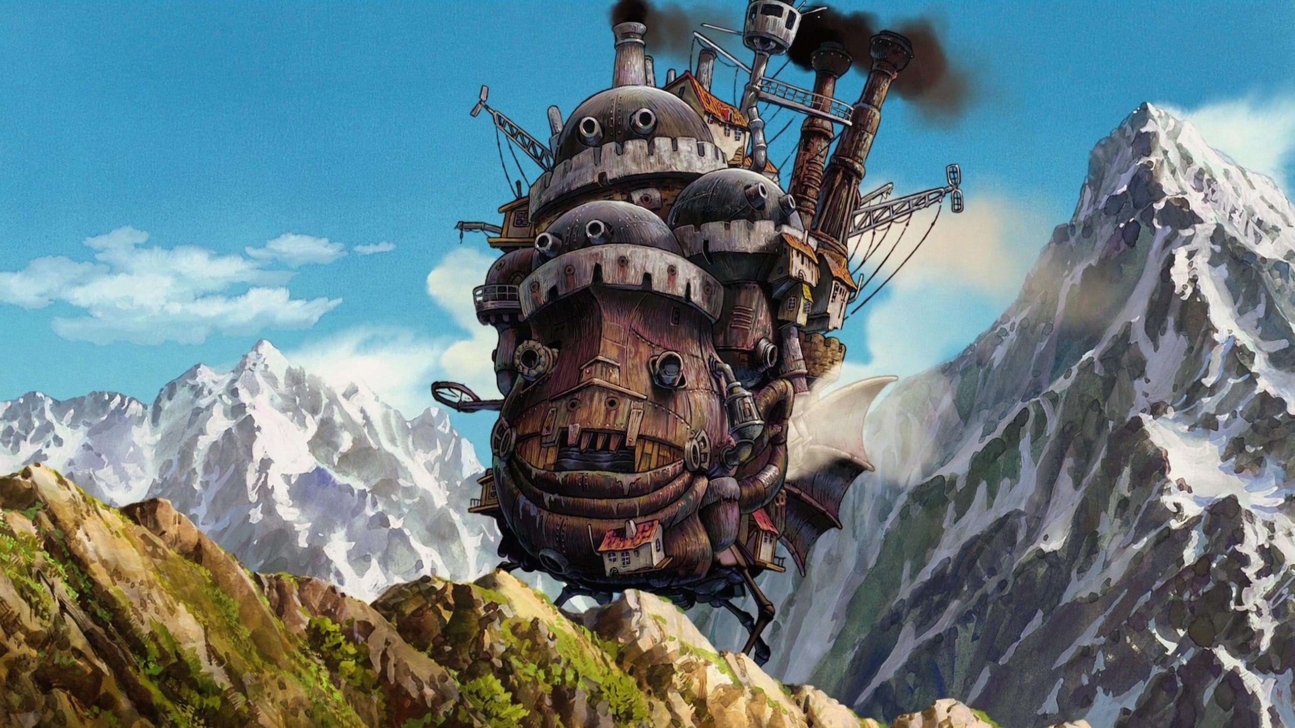 Howls Moving Castle, 2K, Studio Ghibli, anime, HD Wallpaper