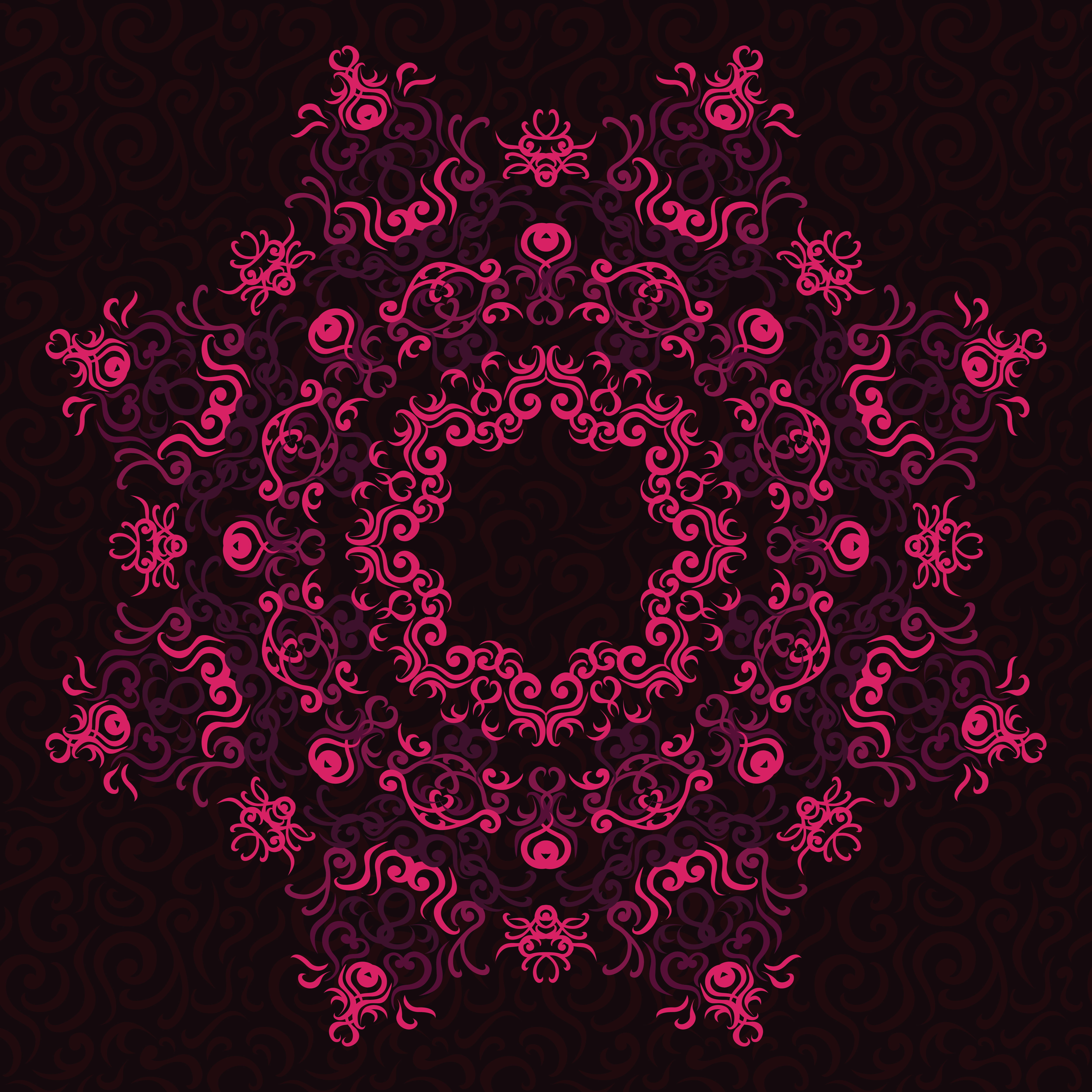 patterns, 4K, vector, ornament, flowers, Phone HD Wallpaper