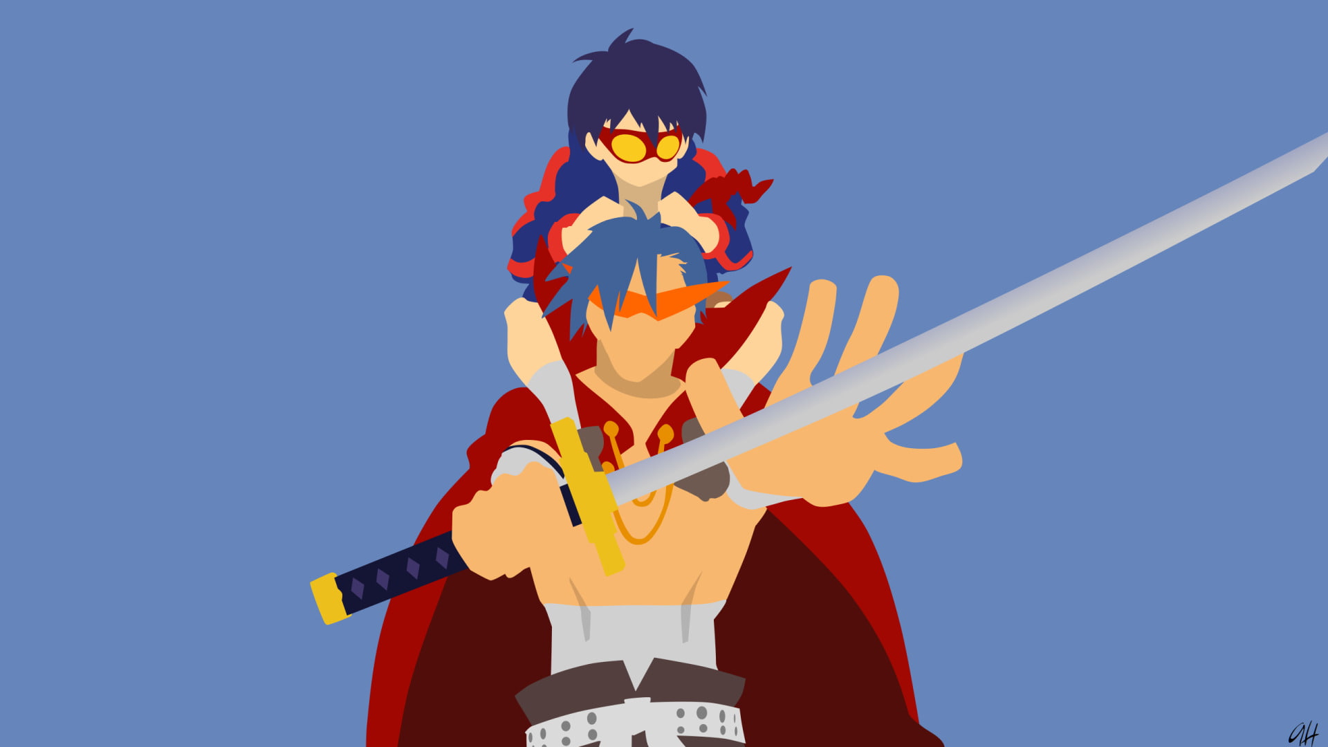 cooperation, 1080P, Tengen Toppa Gurren Lagann, males, blue, teamwork, businessman, outdoors, business person, success, competition, Minimalist, nature, HD Wallpaper