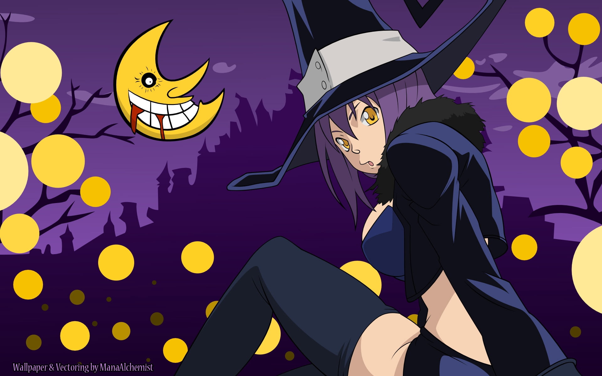 illustration, 1080P, hat, illuminated, pose, october, girl, arts culture and entertainment, event, character, celebration, blair, holiday, autumn, indoors, HD Wallpaper