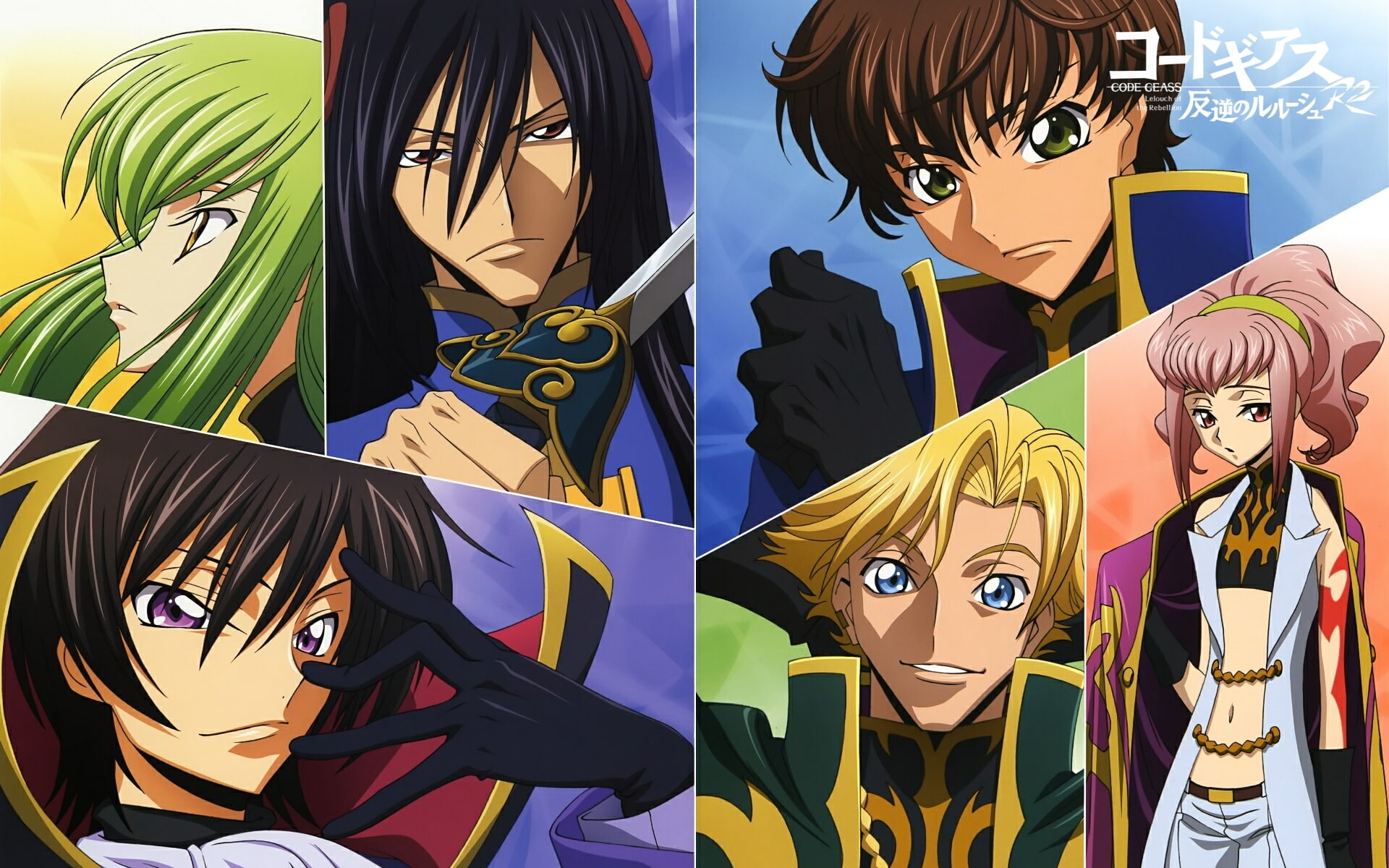 alstreim, anya, kururugi, li, 1080P, lamperouge, suzaku, hd, weinberg, Kururugi Suzaku, lelouch, x, Code Geass, geass, gino, anime, art, code, xingke, HD Wallpaper