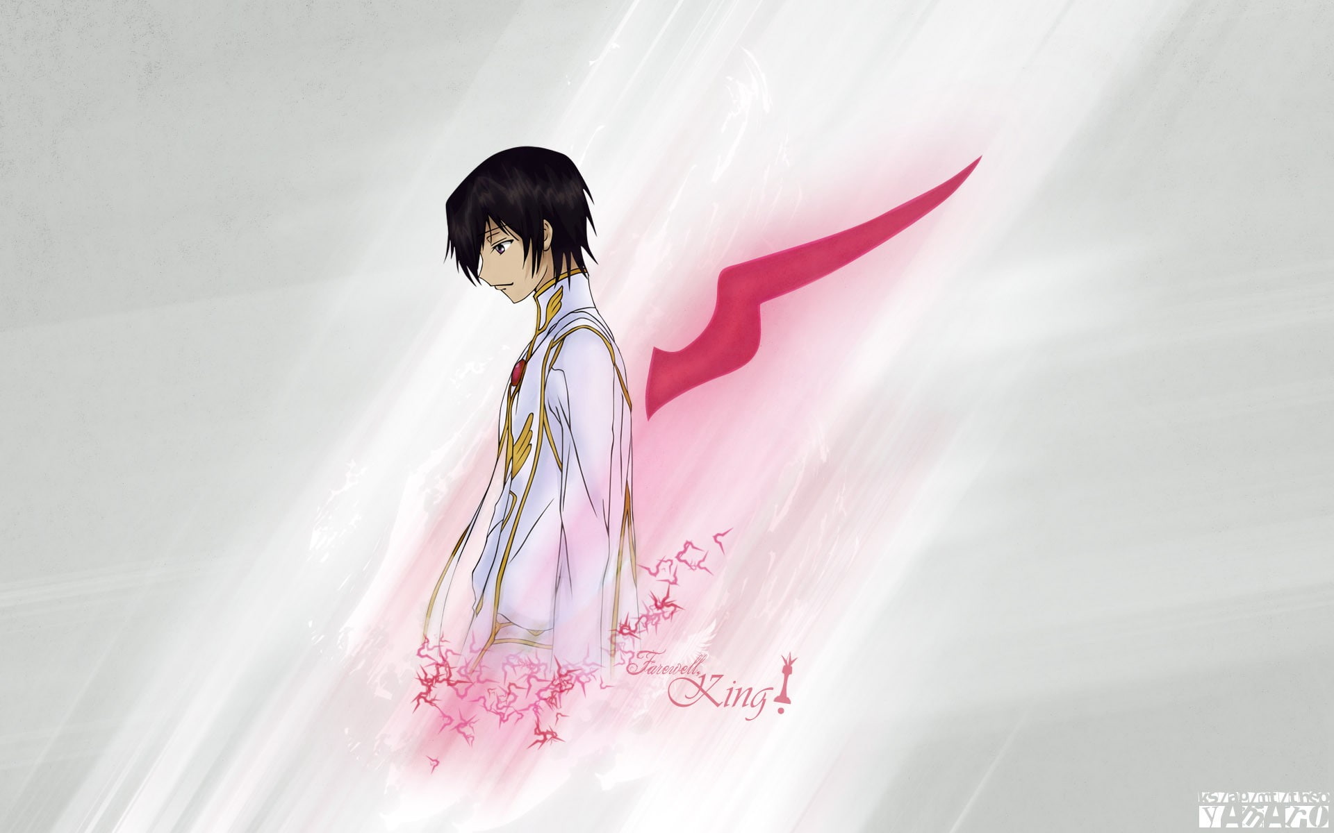 anime, white background, 1080P, Lamperouge Lelouch, Code Geass, HD Wallpaper