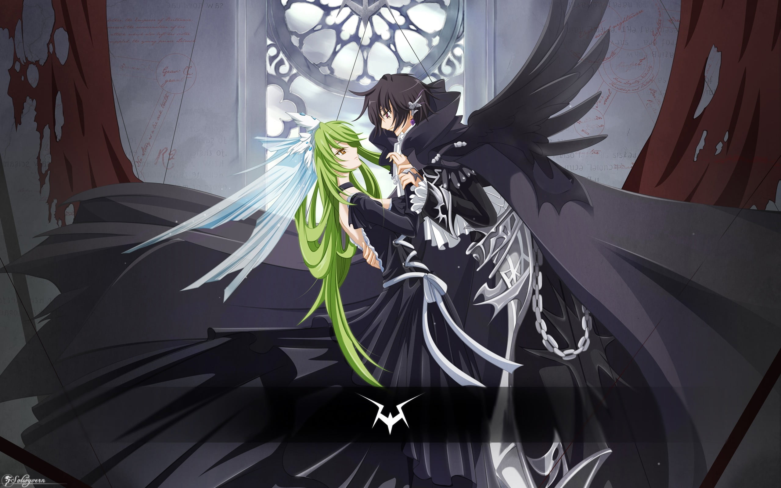 plant, sunlight, anime, indoors, C.C., anime girls, human representation, representation, shadow, Lamperouge Lelouch, close-up, white color, nature, growth, HD Wallpaper