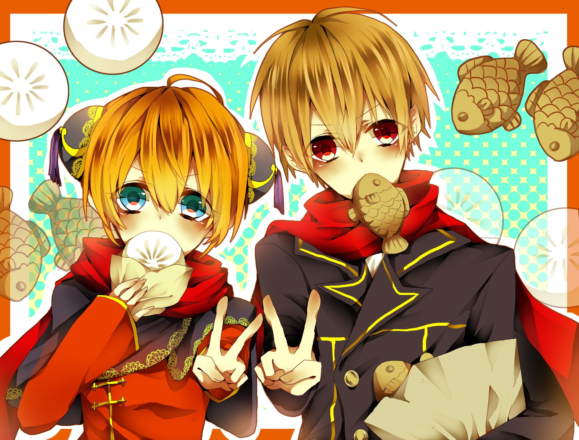 clothes, gin, 1080P, tama, kagura, sougo, chinese, okita, HD Wallpaper