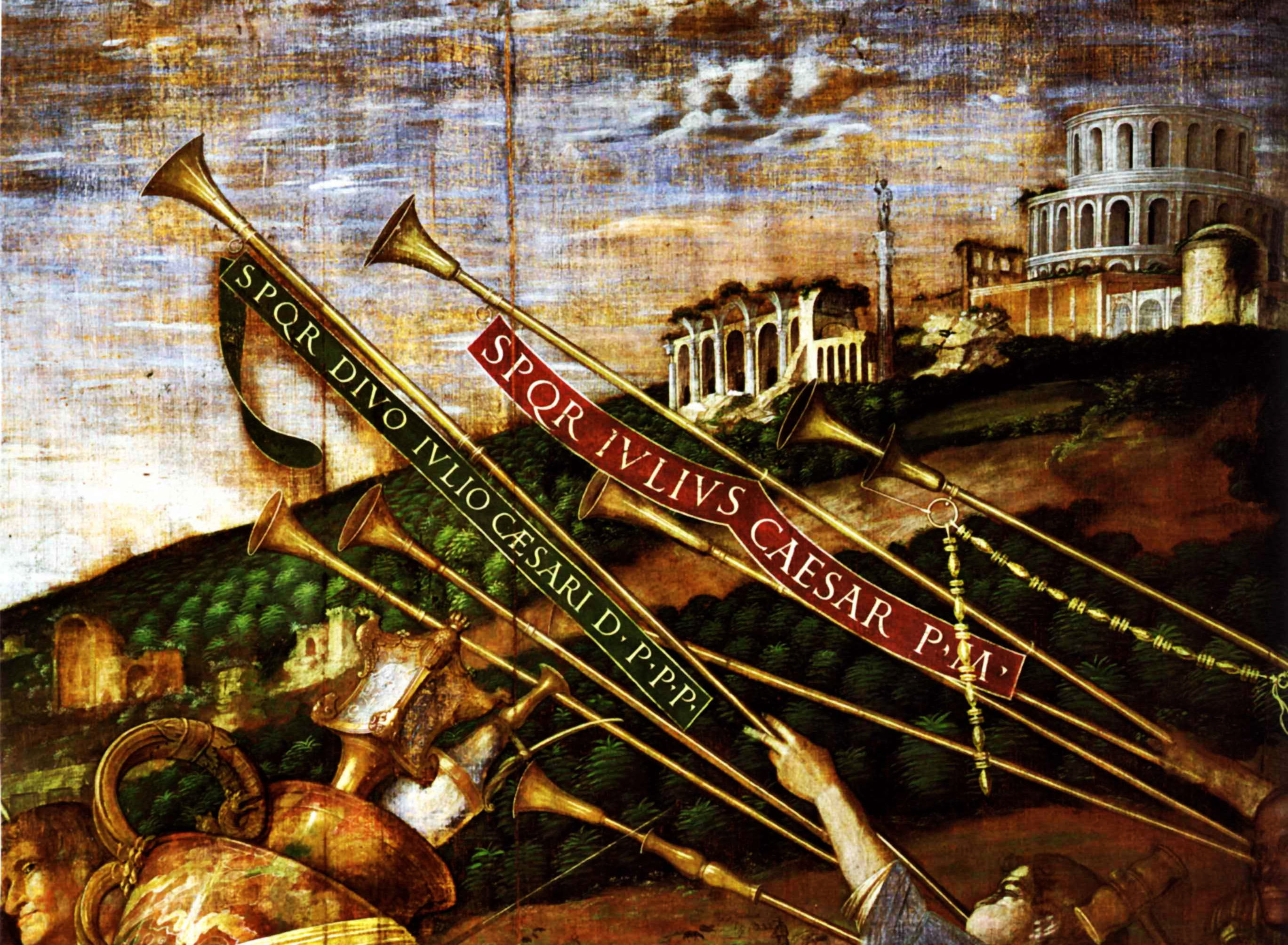LesPorteurs Vases, 2K, 1490-1506, Andrea Mantegna, Toile IV des, Detail, Triomphes, HD Wallpaper
