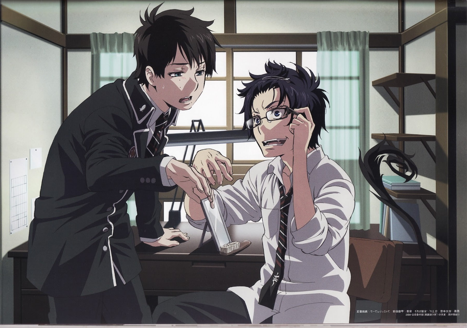 anime, Okumura Rin, demon, Okumura Yukio, Blue Exorcist, 720P, HD Wallpaper