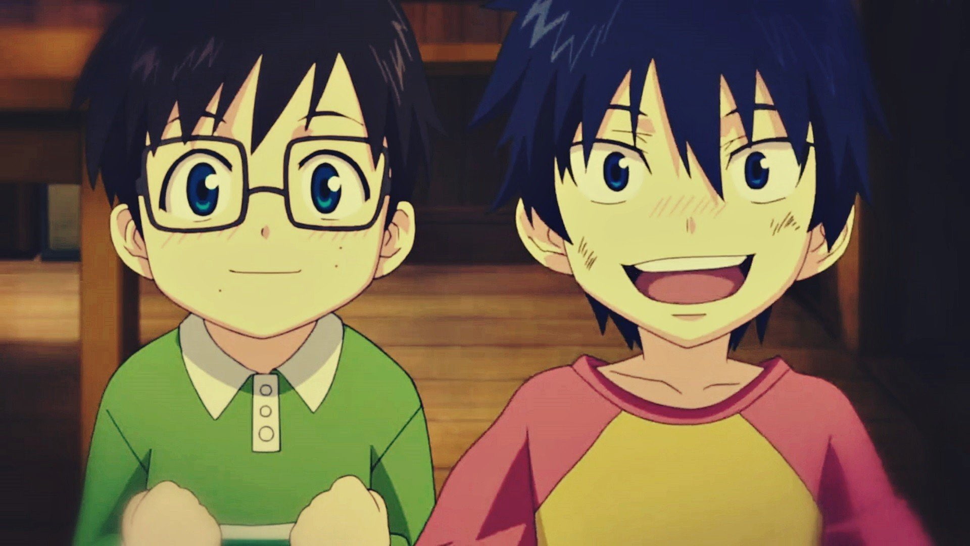 1080P, indoors, boys, representation, two people, people, front view, mammal, blue exorcist okumura yukio okumura rin anime anime art, innocence, men, HD Wallpaper