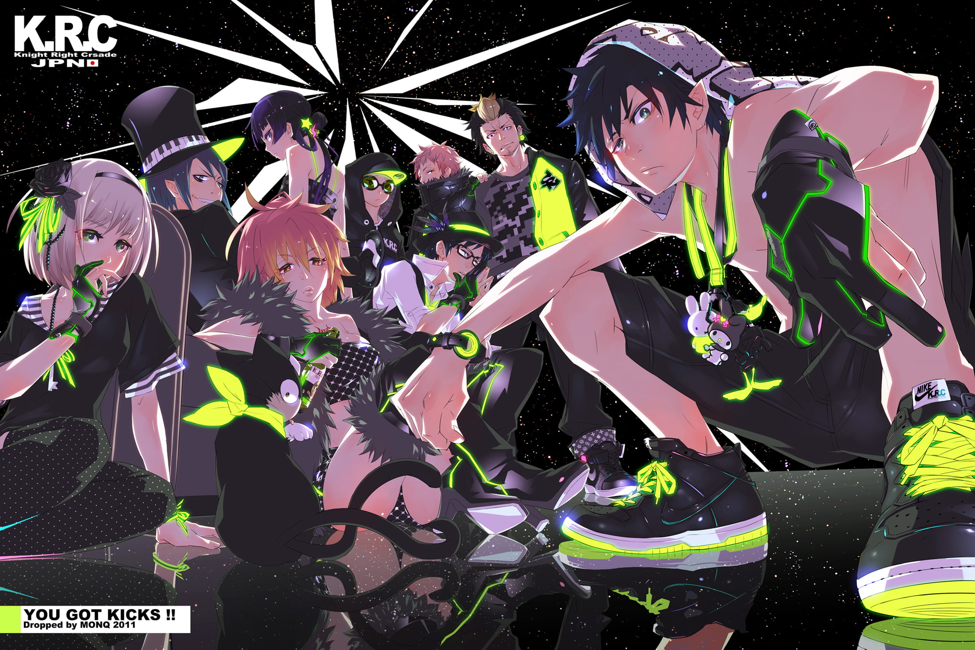 kamiki, hat, 1080P, suguro, cat, moriyama, monq, shima, izumo, gloves, exorcist, pheles, okumura, animal, ryuji, yukio, shiemi, rin, mephisto, renzou, HD Wallpaper