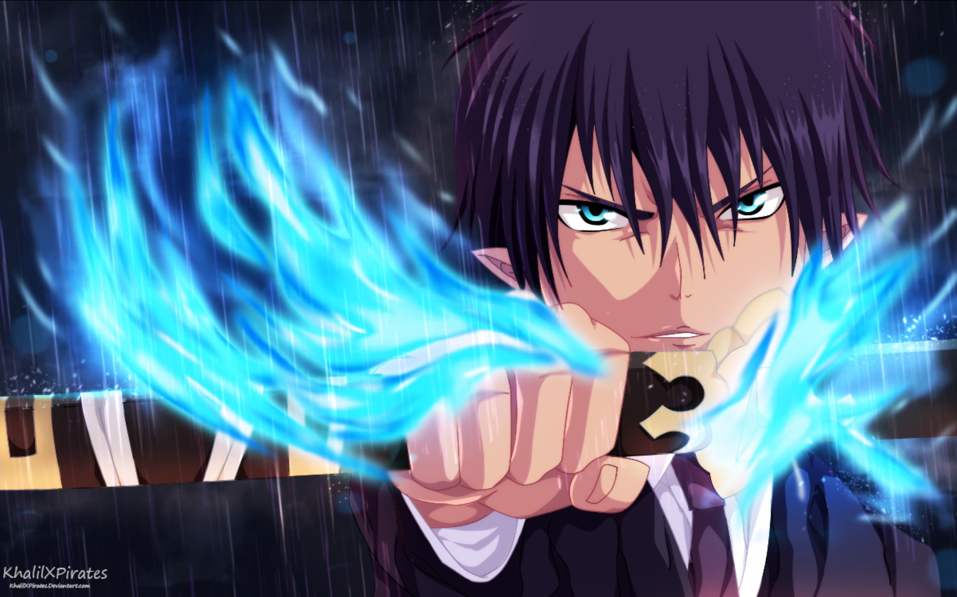 Rin Okumura, Blue Exorcist, Anime, 1080P, HD Wallpaper