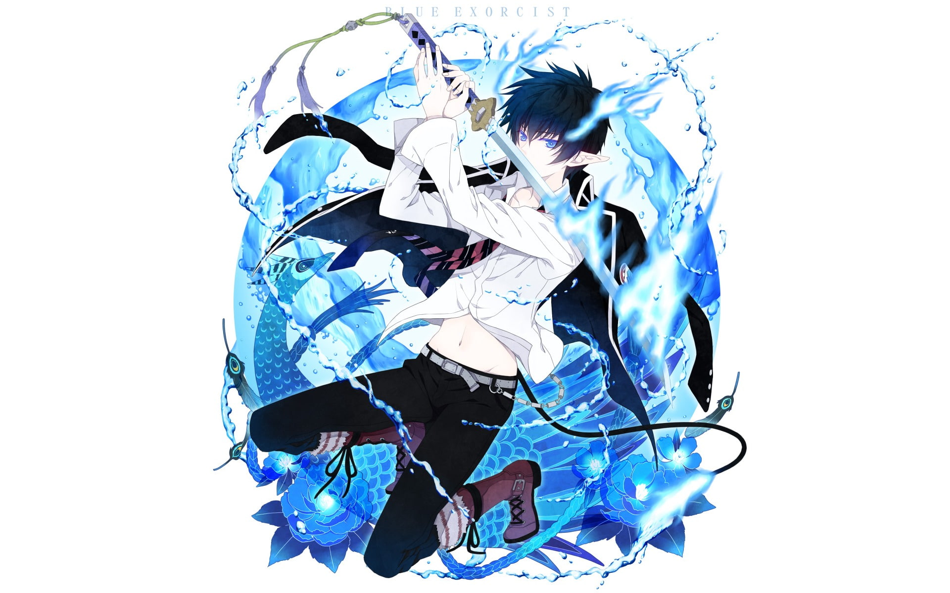 1080P, Rin Okumura, Anime, Blue Exorcist, HD Wallpaper