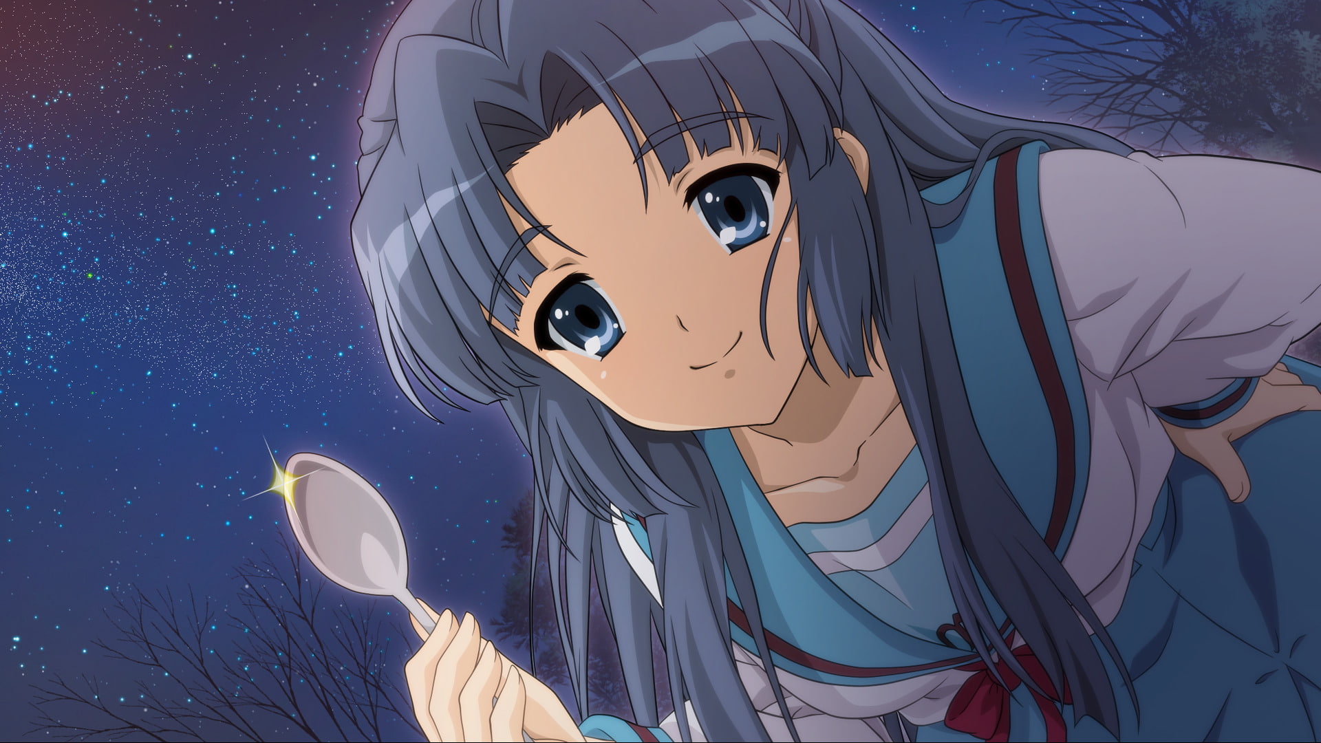 Anime, Suzumiya Haruhi no Yuuutsu, 1080P, Ryōko Asakura, The Melancholy Of Haruhi Suzumiya, HD Wallpaper