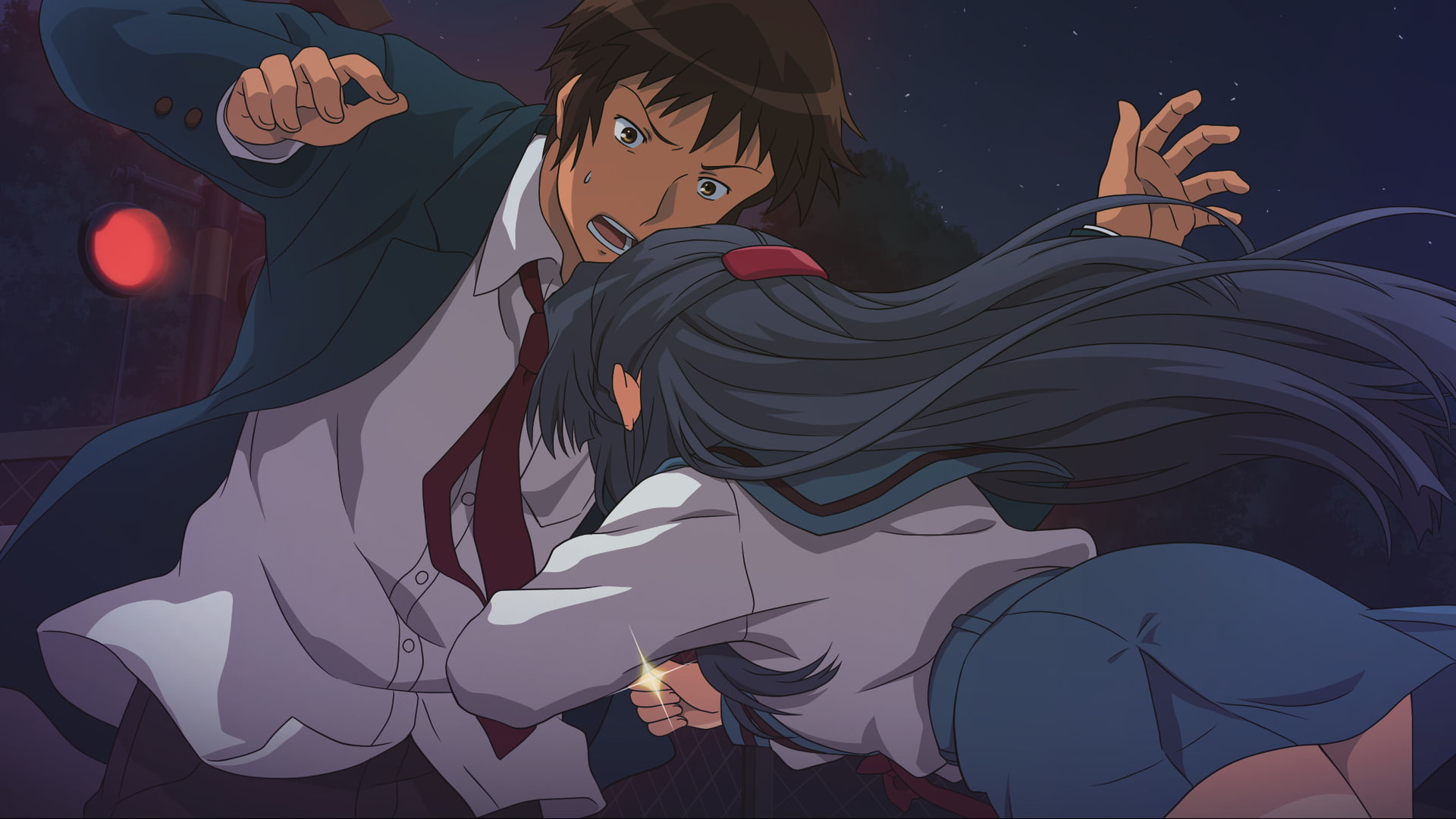Anime, Kyon (Haruhi), 1080P, Ryōko Asakura, The Melancholy Of Haruhi Suzumiya, HD Wallpaper