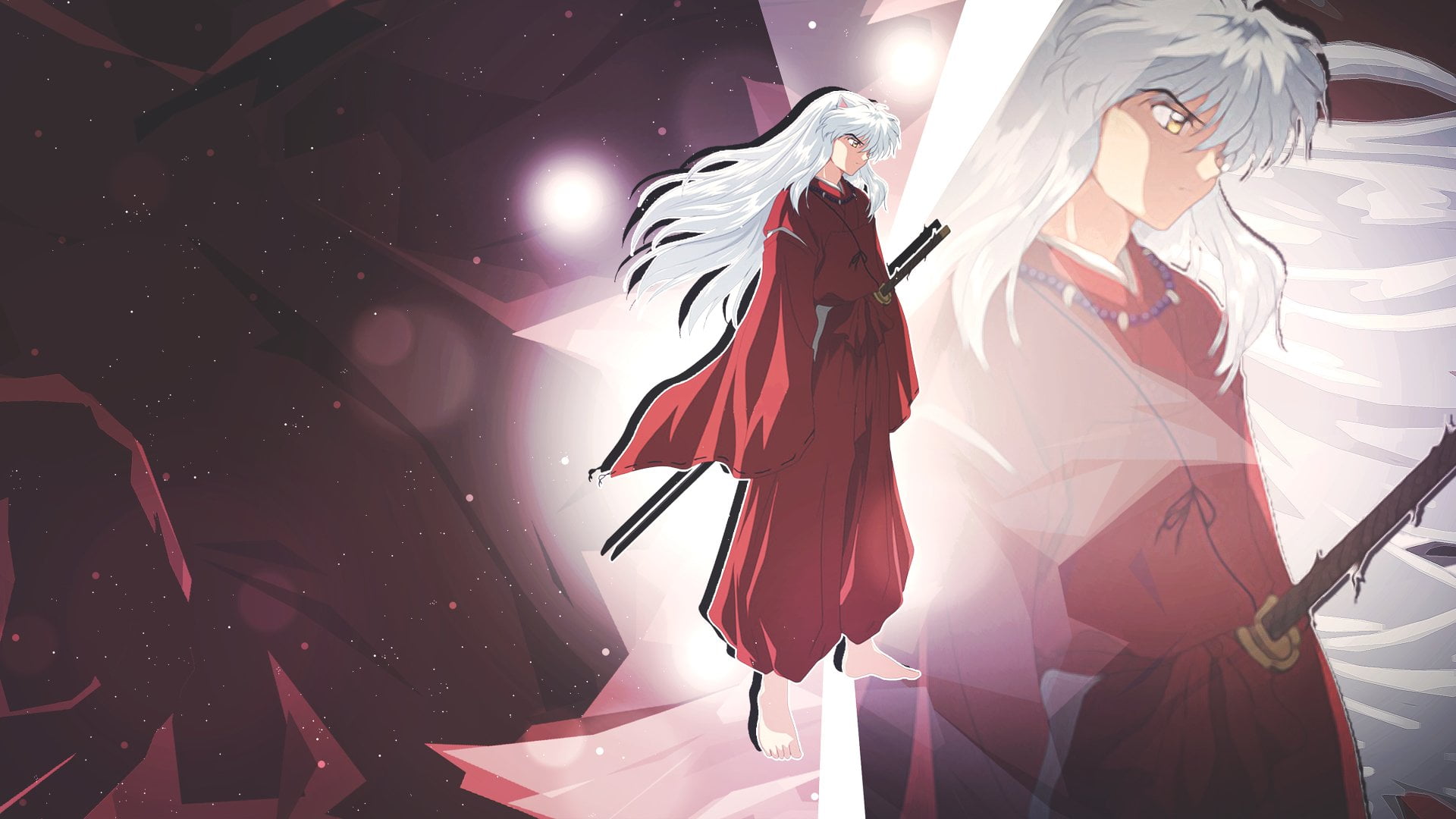 adult, InuYasha (Character), three quarter length, Anime, young women, leisure activity, illuminated, women, event, night, lifestyles, casual clothing, HD Wallpaper