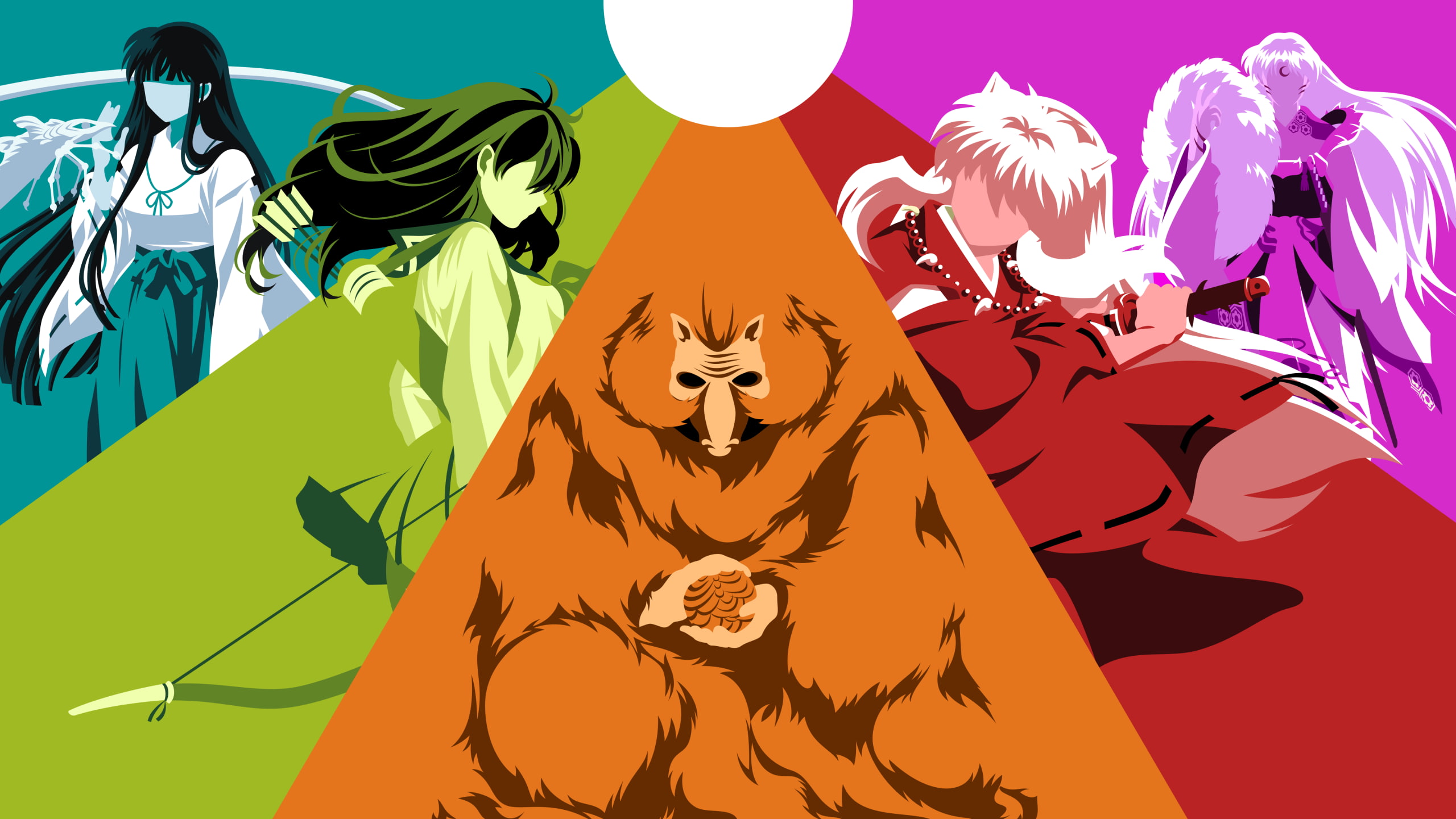 2K, Anime, InuYasha, HD Wallpaper