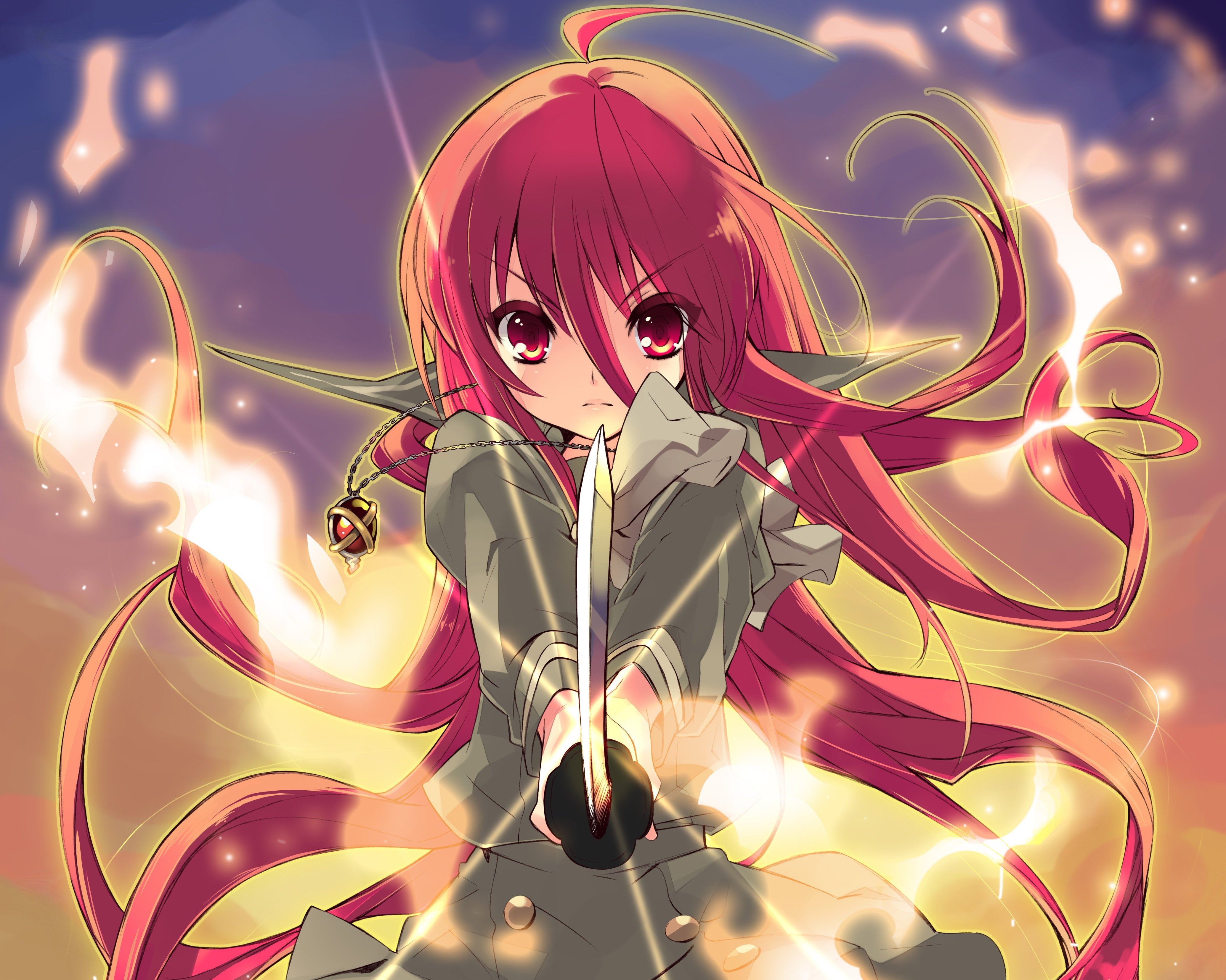 4K, Shana, Alastor (Shakugan no Shana), Shakugan No Shana, Anime Girls, HD Wallpaper