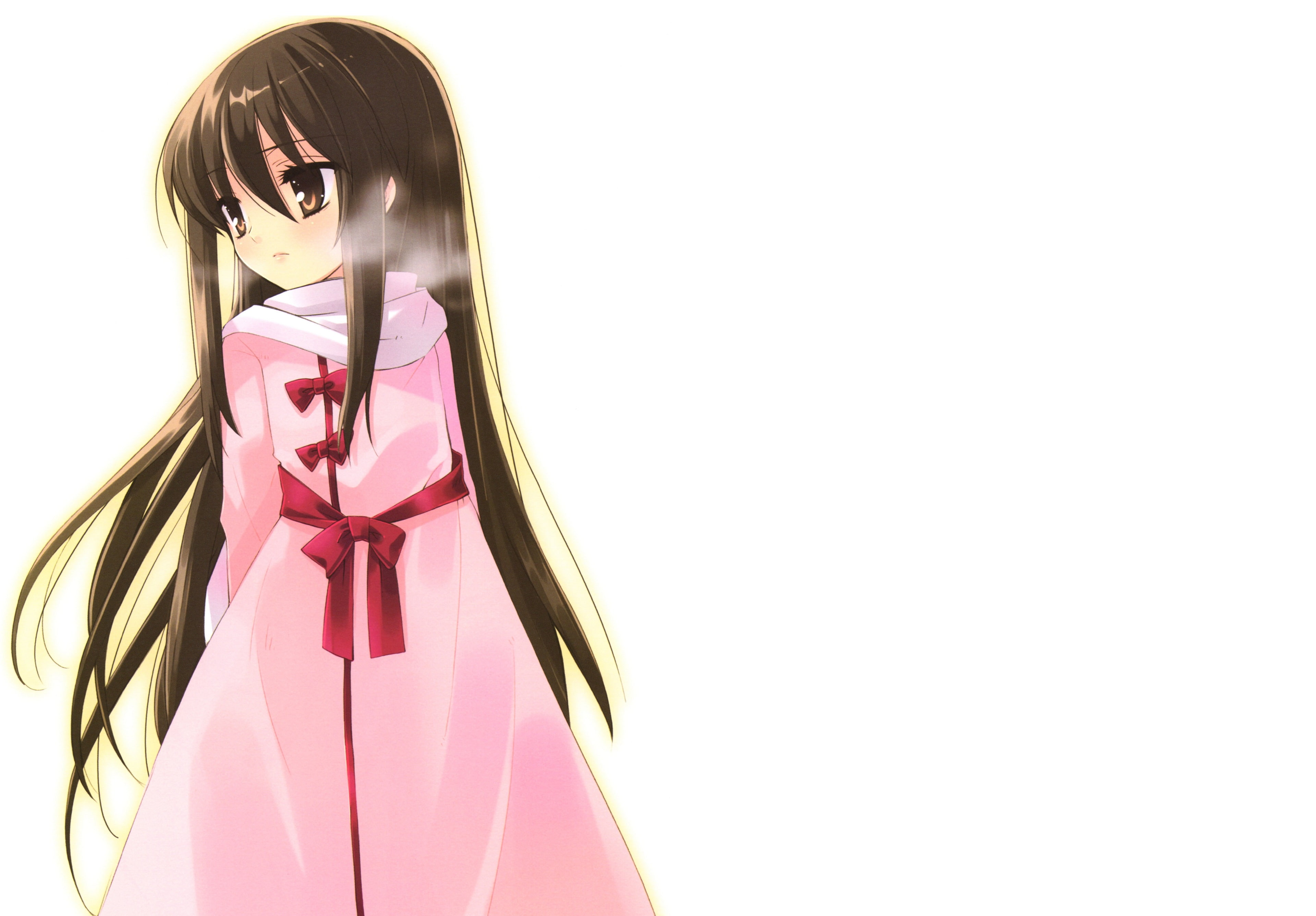 females, 4K, pink color, bow, fashion, adult, copy space, shakugan no shana 4k computer desktop hd, celebration, standing, ribbon - sewing item, people, HD Wallpaper