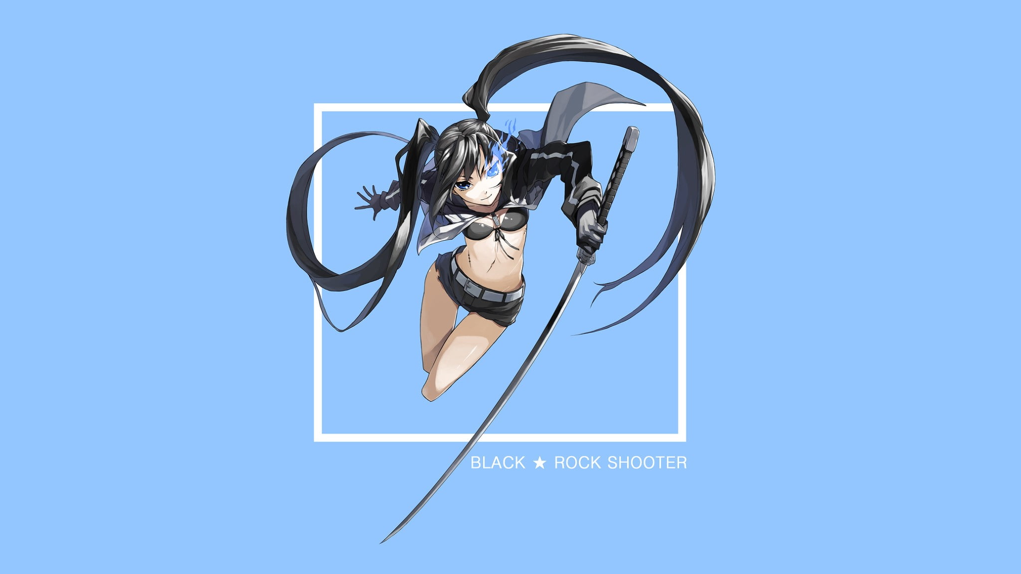 Black Rock Shooter, 1080P, anime, HD Wallpaper