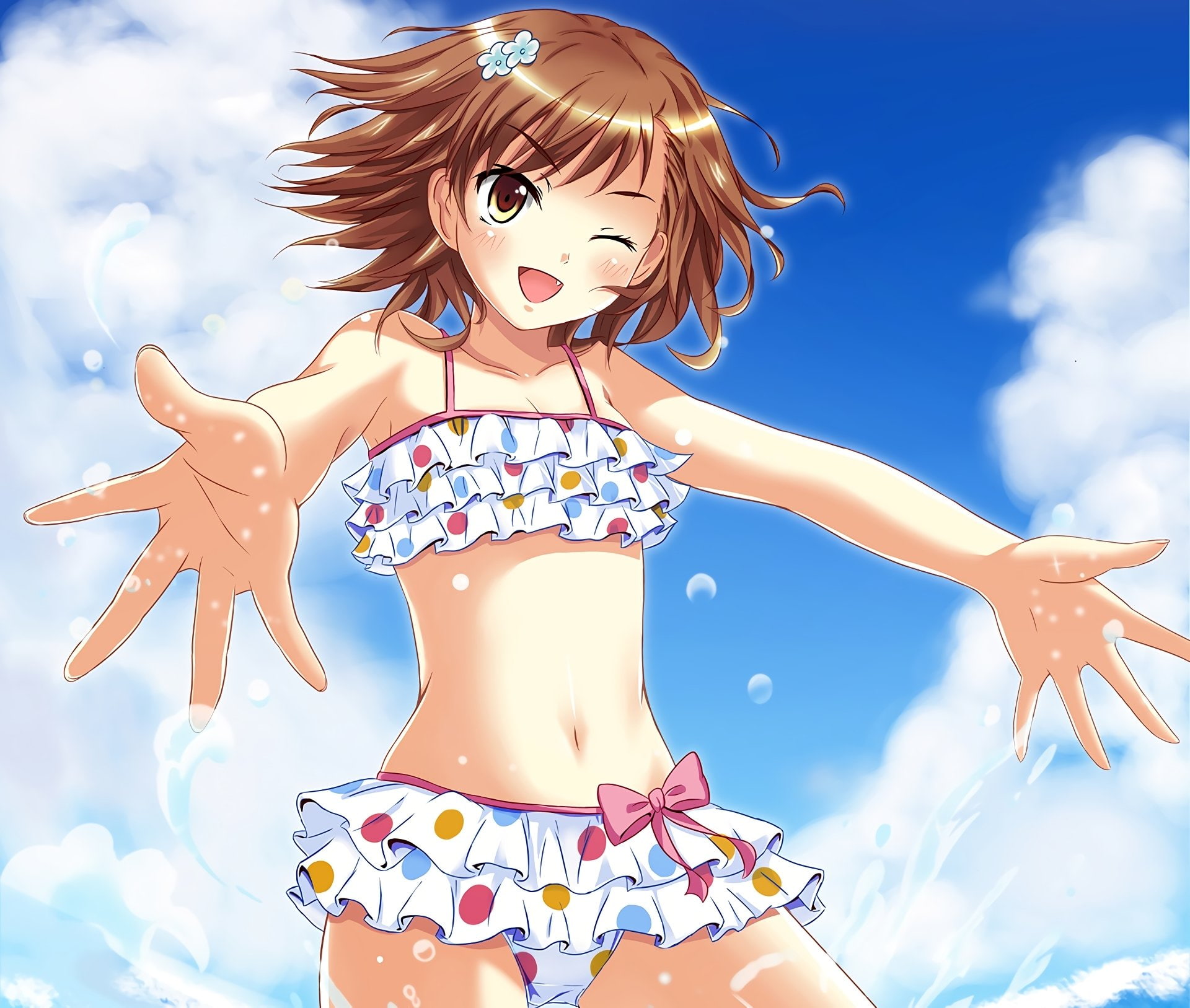 Anime, 1080P, Mikoto Misaka, Toaru Majutsu no Index, HD Wallpaper
