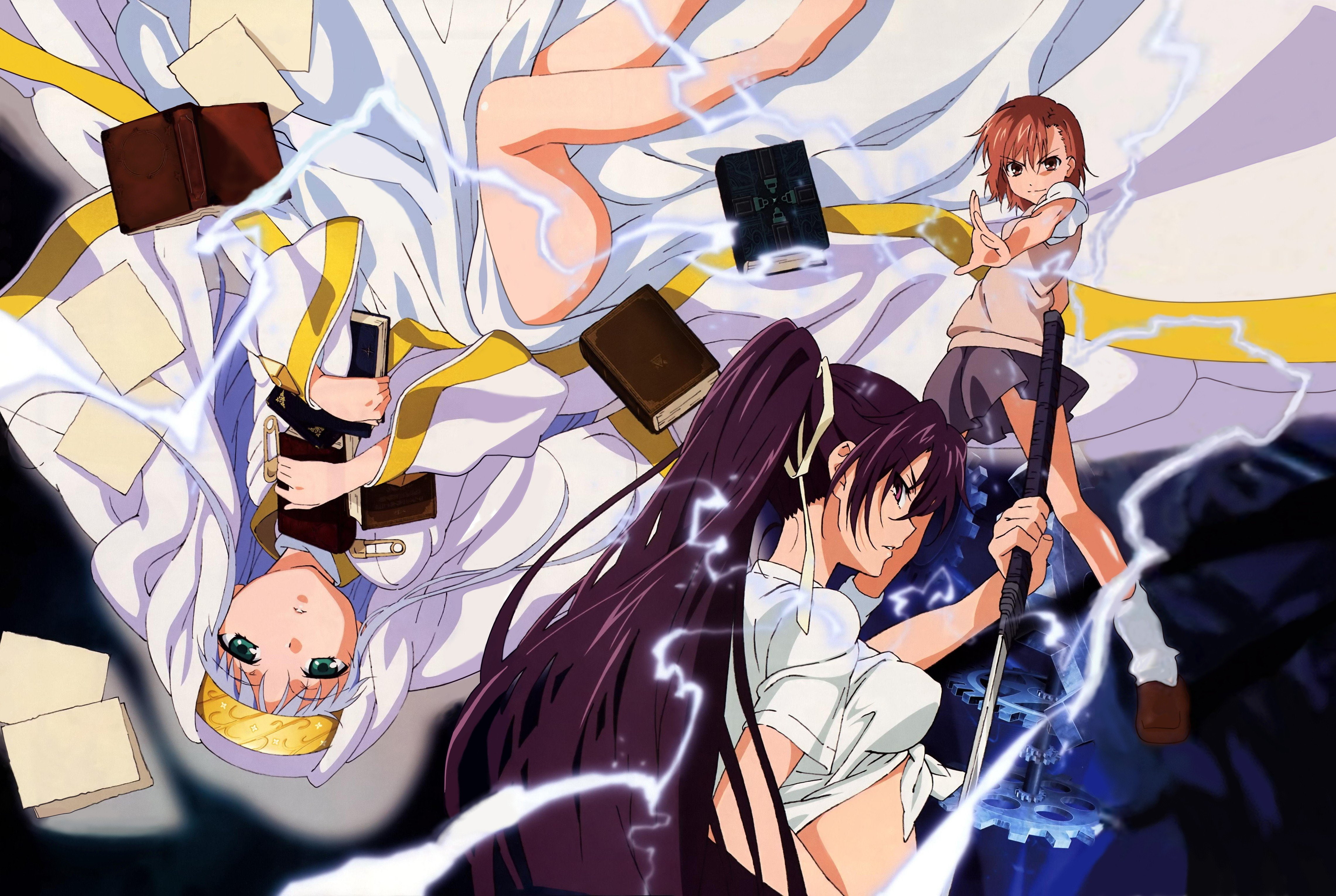 toaru, 4K, majutsu, kanzaki, kagaku, kaori, librorum, railgun, index, prohibitorum, HD Wallpaper