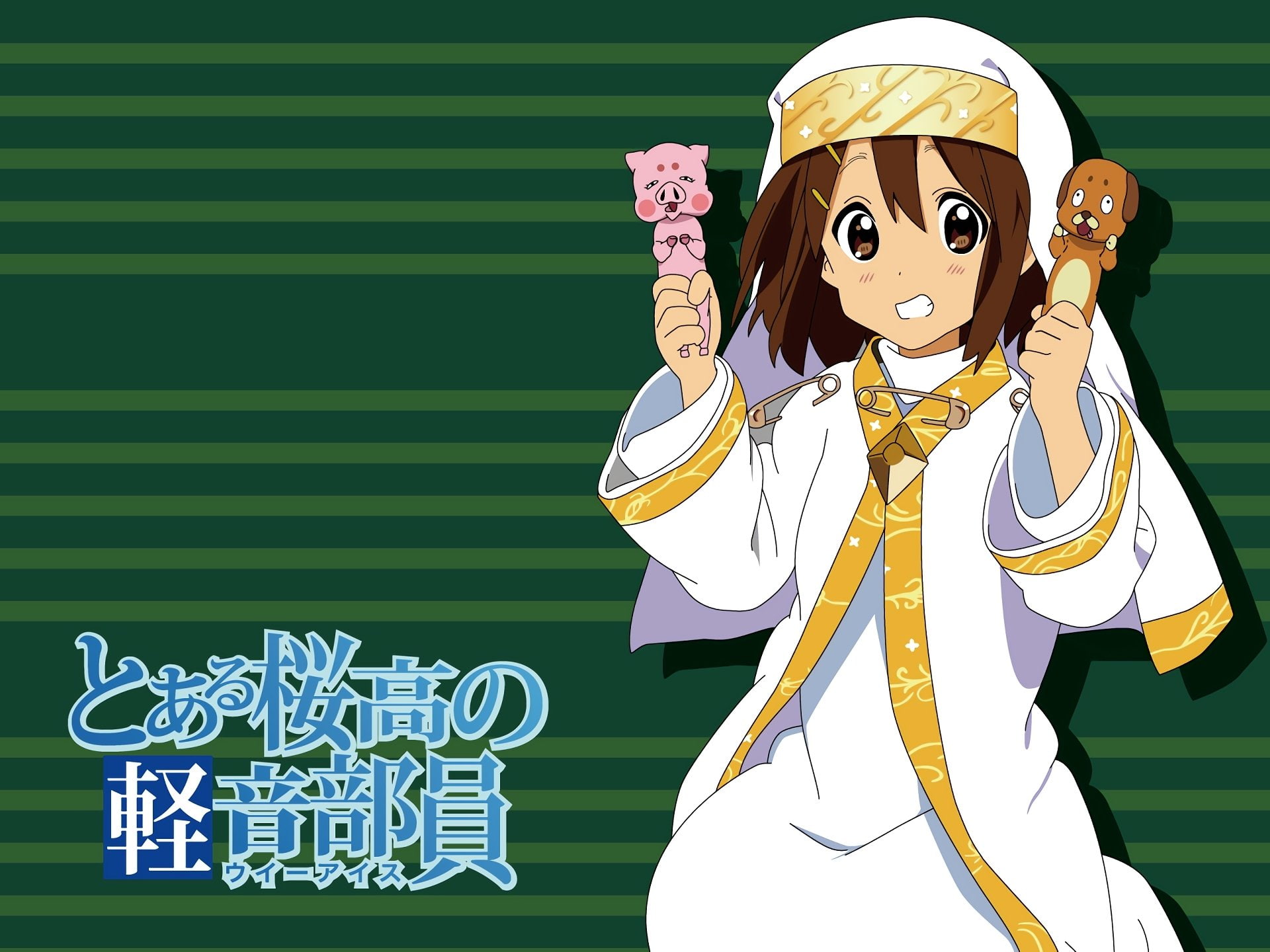 1080P, Yui Hirasawa, Anime, Crossover, Index Librorum Prohibitorum, HD Wallpaper