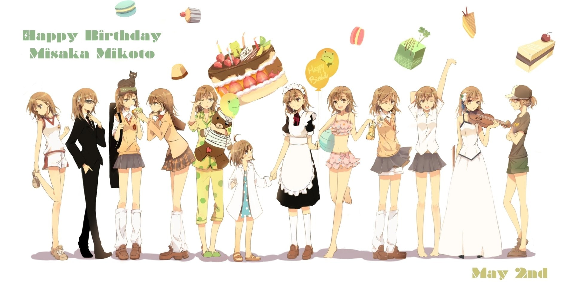 Imouto Misaka, Last Order, Mikoto Misaka, To Aru Kagaku No Railgun, Anime, 1080P, HD Wallpaper