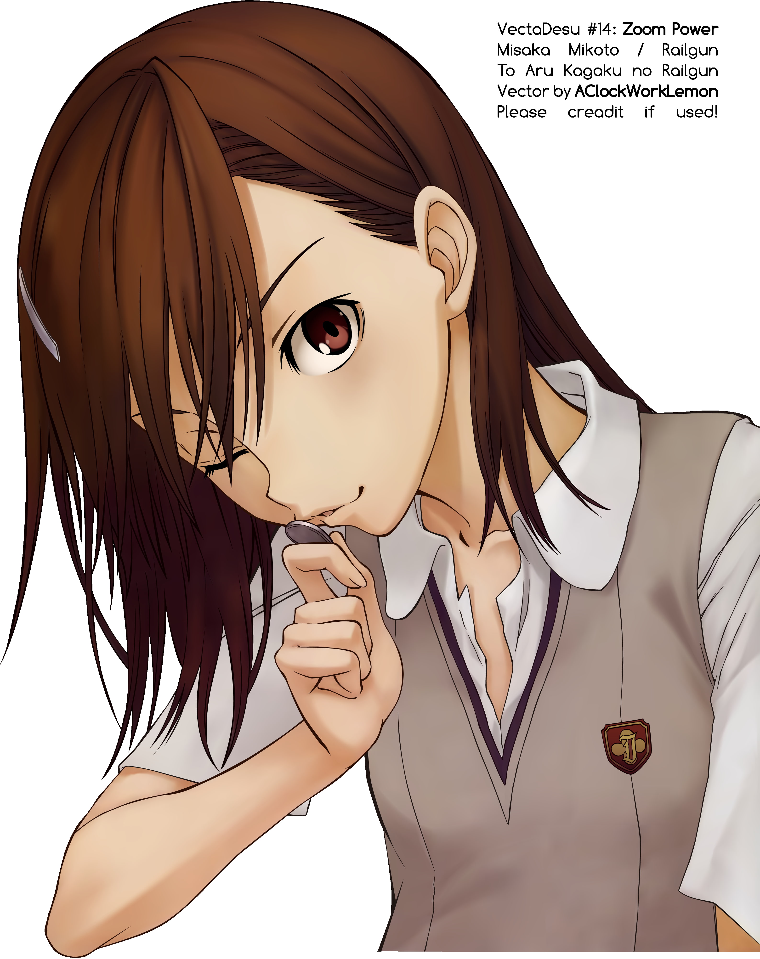 4K, Misaka Mikoto, To Aru Kagaku no Railgun, Phone HD Wallpaper
