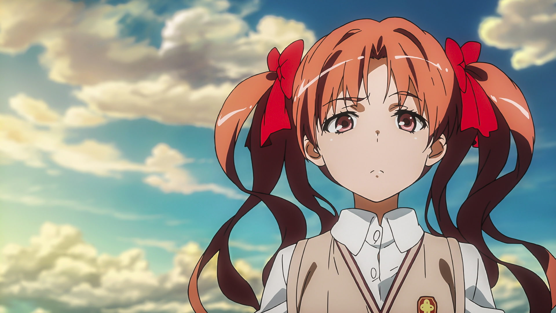 anime to aru kagaku no railgun shirai kuroko, representation, offspring, front view, portrait, males, ominous, outdoors, art and craft, cloud - sky, sky, HD Wallpaper