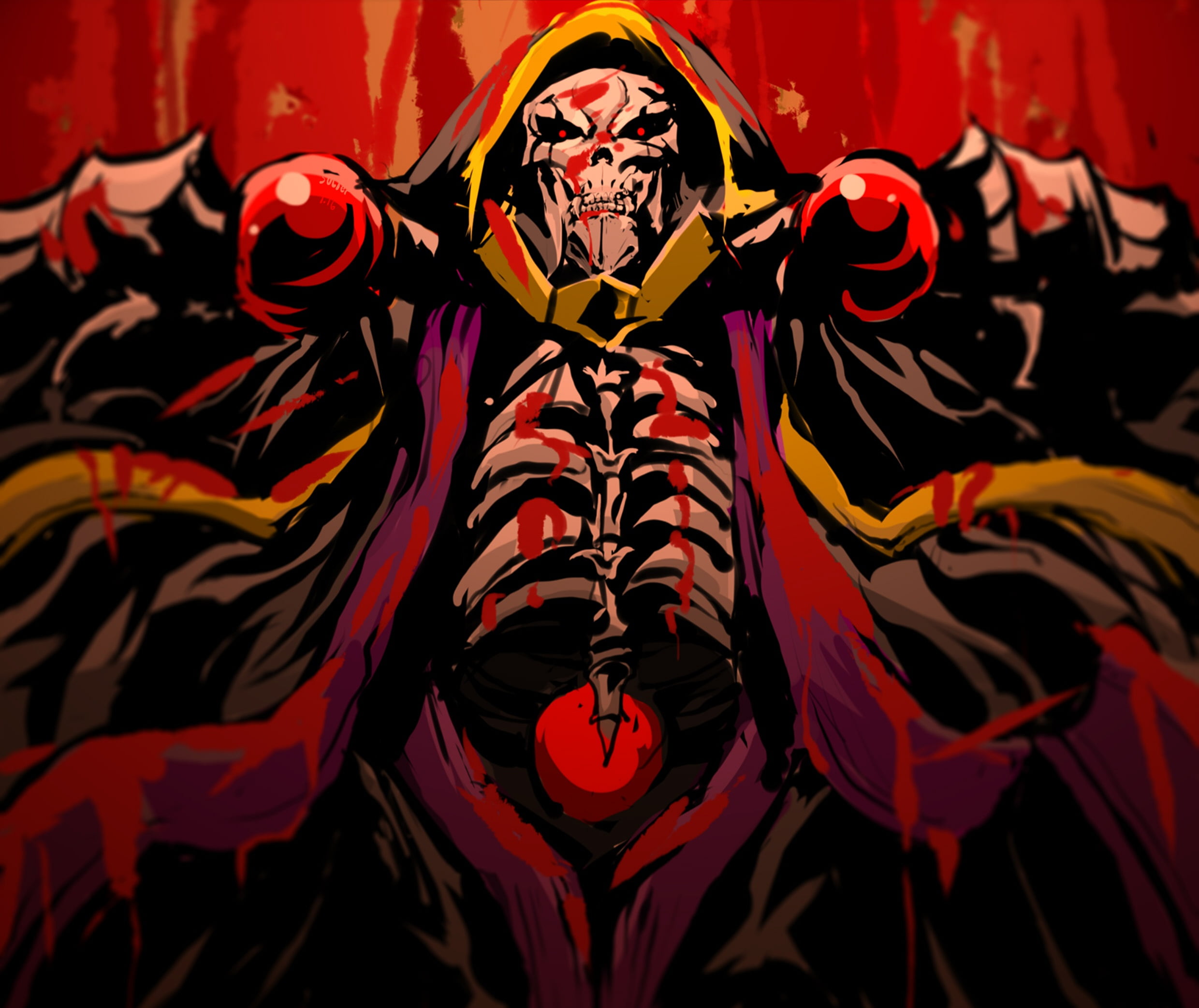 Overlord, 1080P, Anime, Ainz Ooal Gown, HD Wallpaper
